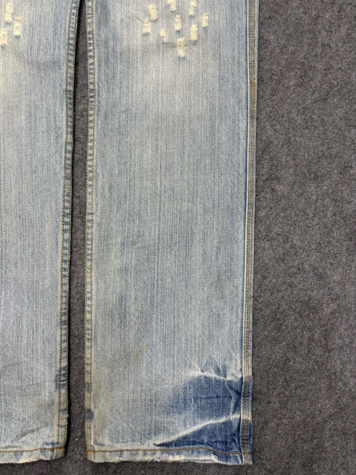 Japanese Brand 💥Insane Style Patches X Shots Distressed MPocket Denim F663 Size US 32 / EU 48 - 8 Thumbnail