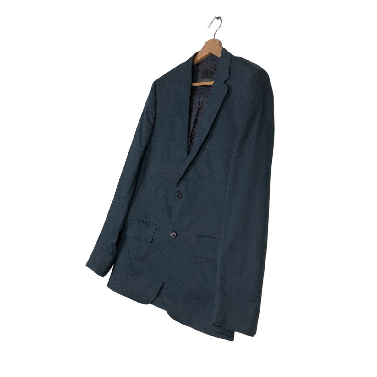 Japanese Brand 🔥RICH BLACK DOUBLE BREAST COATS JACKET ORLANDO ITALY Size US M / EU 48-50 / 2 - 2 Thumbnail