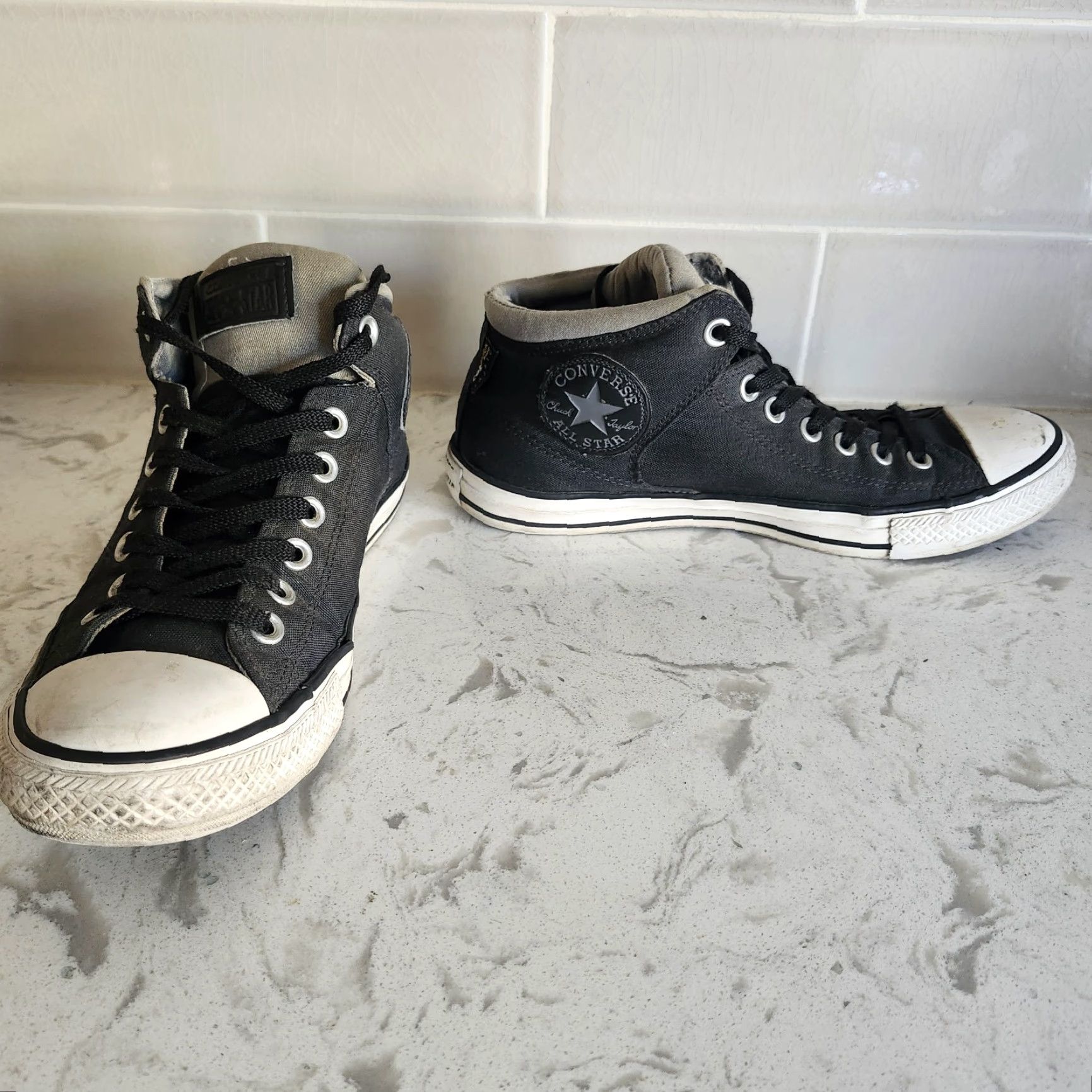 Converse Converse All Star High Top Cordura Black 157451C 8M Men Sneaker Lace Up Casual Workwear Activewear Size US M / EU 48-50 / 2 - 2 Thumbnail