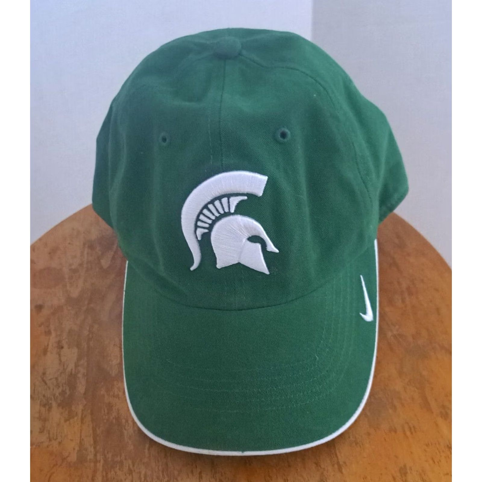 Nike VINTAGE? Michigan State Spartans Nike Baseball Hat Adjustable Men Green Cap Size ONE SIZE - 6 Thumbnail
