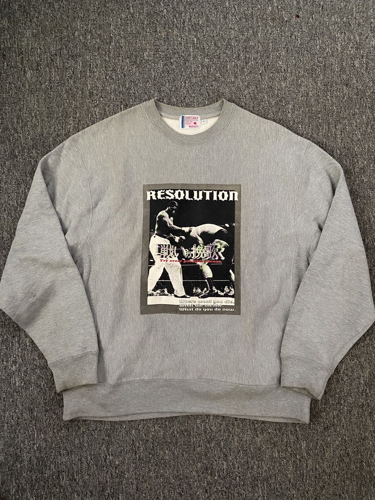 Japanese Brand vintage skate rock fuck you heroes crewneck Size US L / EU 52-54 / 3 - 1 Thumbnail
