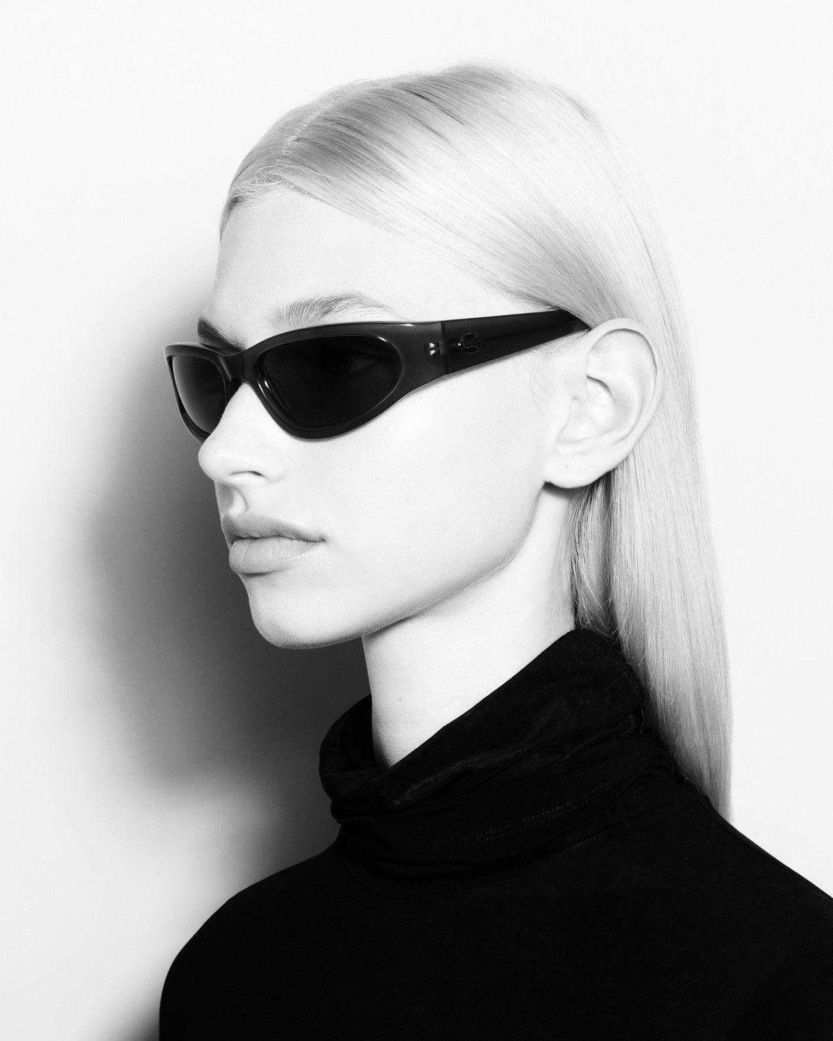 CHIMI CHIMI - Black Slim Sunglasses - Lab 23 Size ONE SIZE - 13 Thumbnail