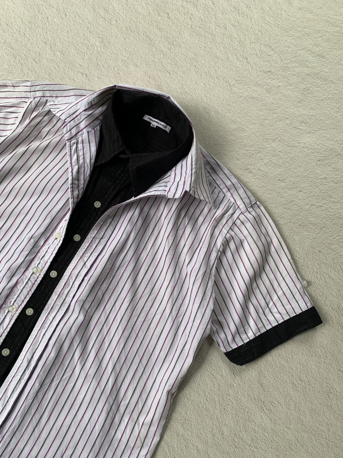 semanticdesign 2000s Semanticdesign Double Collar Button Shirt Size US L / EU 52-54 / 3 - 2 Thumbnail