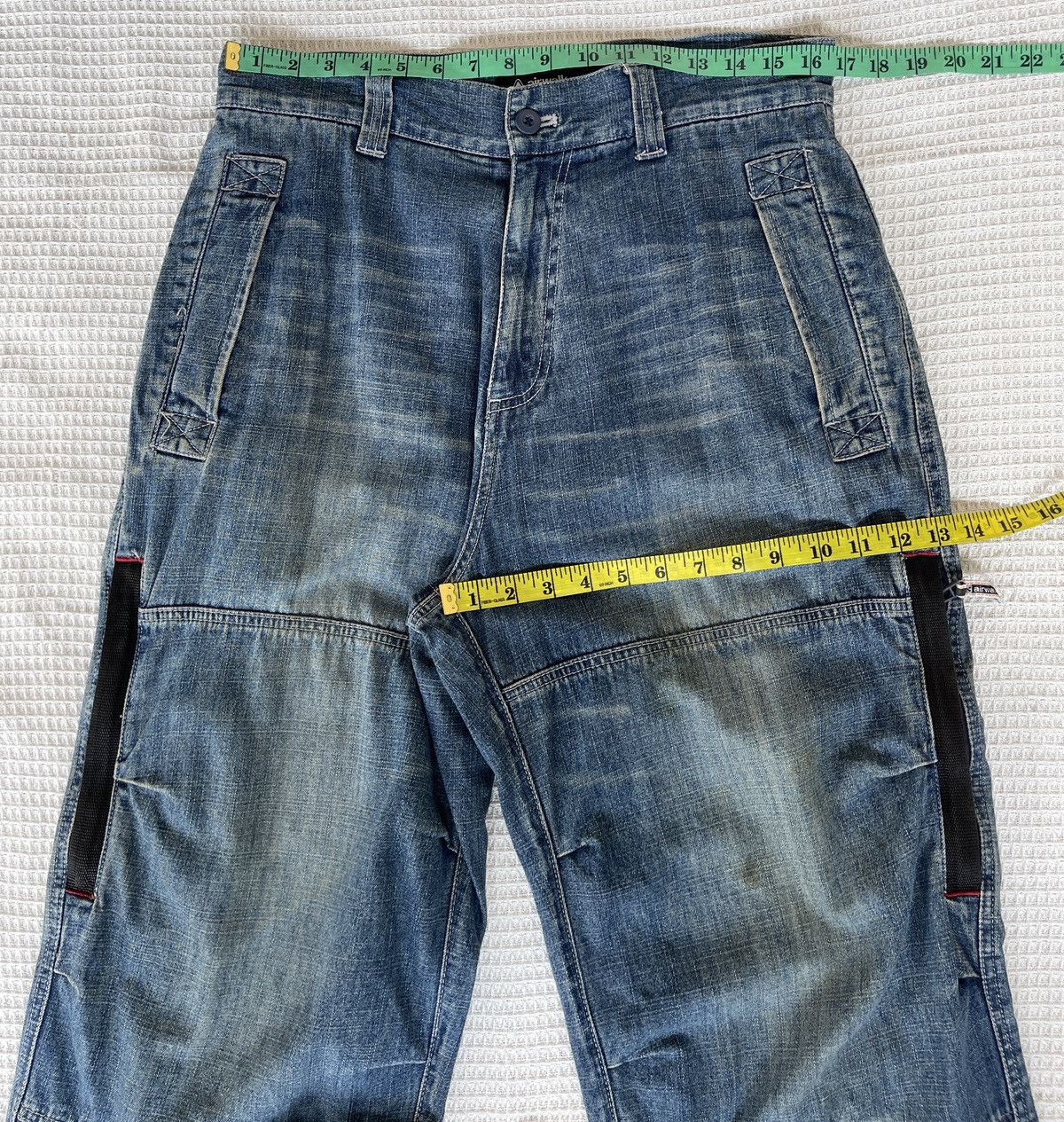 Airwalk Rare‼️Vintage’90s🔥AIRWALK🔥Wide Leg Baggy Cargo Jeans Size US 33 - 6 Thumbnail