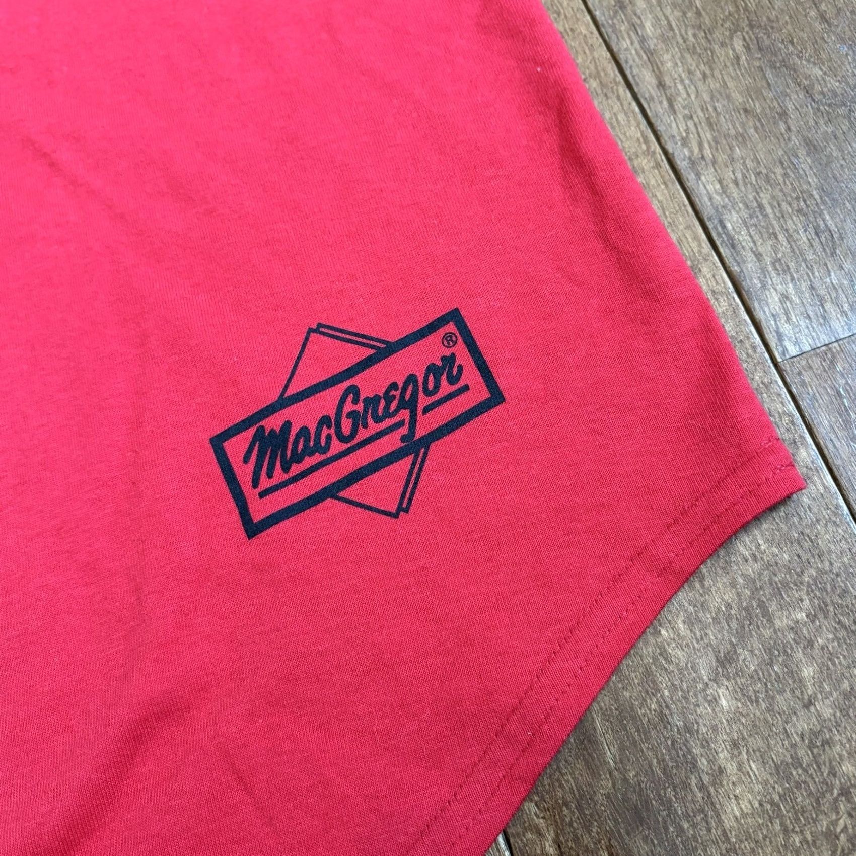 McGregor VINTAGE NWT MacGregor Muscle Tank Top Red Black Made in the USA XL Men Tank Sleeveless Scoop Neck Adult Large Size US XL / EU 56 / 4 - 6 Thumbnail
