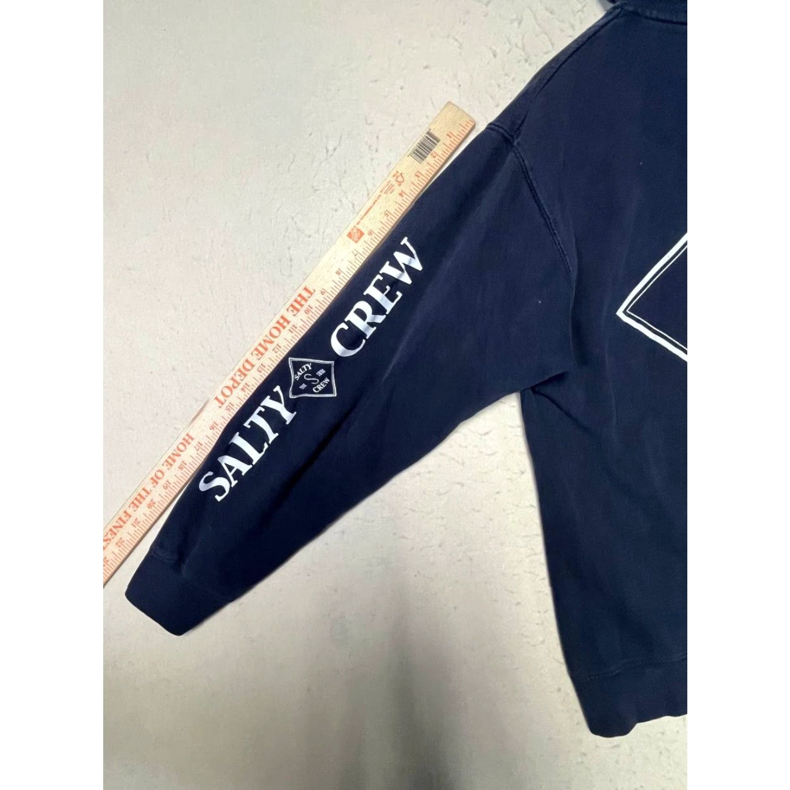 Vintage Salty Crew Hoodie Long Sleeve Chasing Tail Size M Blue Canvas Logo | Men | Regular Fit Size US M / EU 48-50 / 2 - 3 Thumbnail