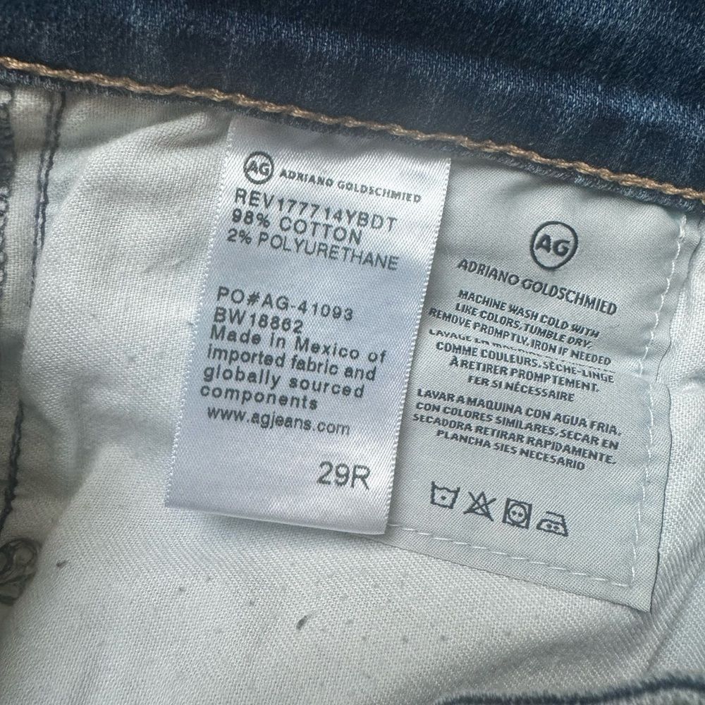 AG Adriano Goldschmied AG Adriano Goldschmied SZ 29R The Farrah Skinny Ankle Jeans Size 29" - 4 Thumbnail