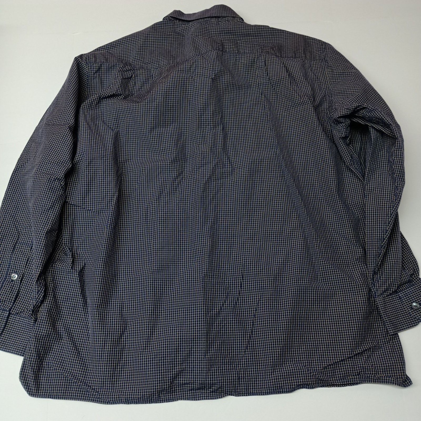 Ermenegildo Zegna Ermenegildo Zegna Shirt Mens 2XL Blue Yellow Check Button Up Size US XXL / EU 58 / 5 - 7 Thumbnail