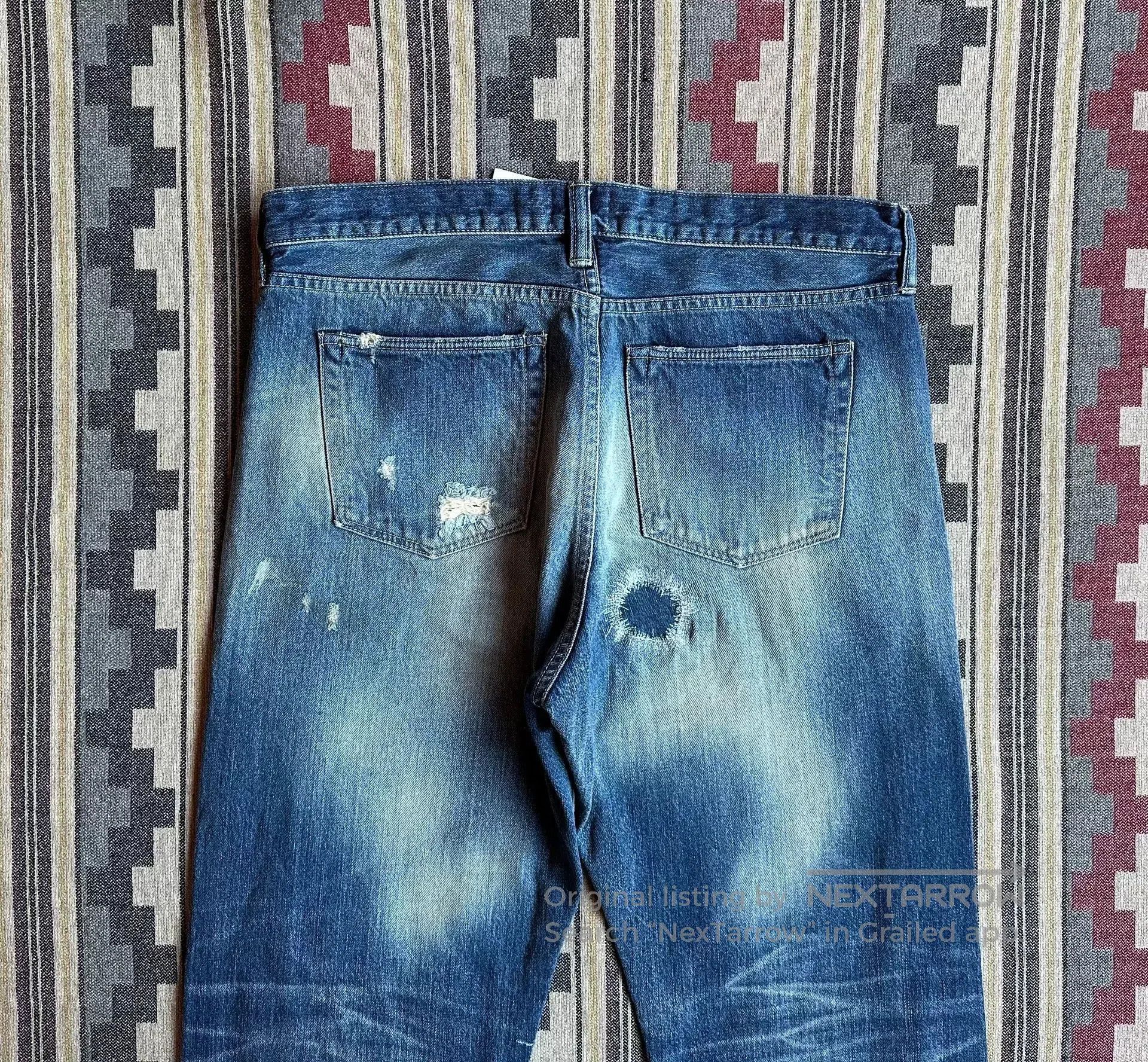 Simon Miller Simon Miller Heavy Wash Patchwork Denim Jeans. Size US 34 / EU 50 - 6 Thumbnail