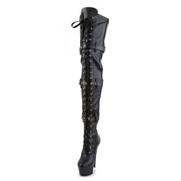 Other Delight 3028 Triple Buckle Thigh High Platform Torment Boot Size US 11 / IT 41 - 7 Thumbnail