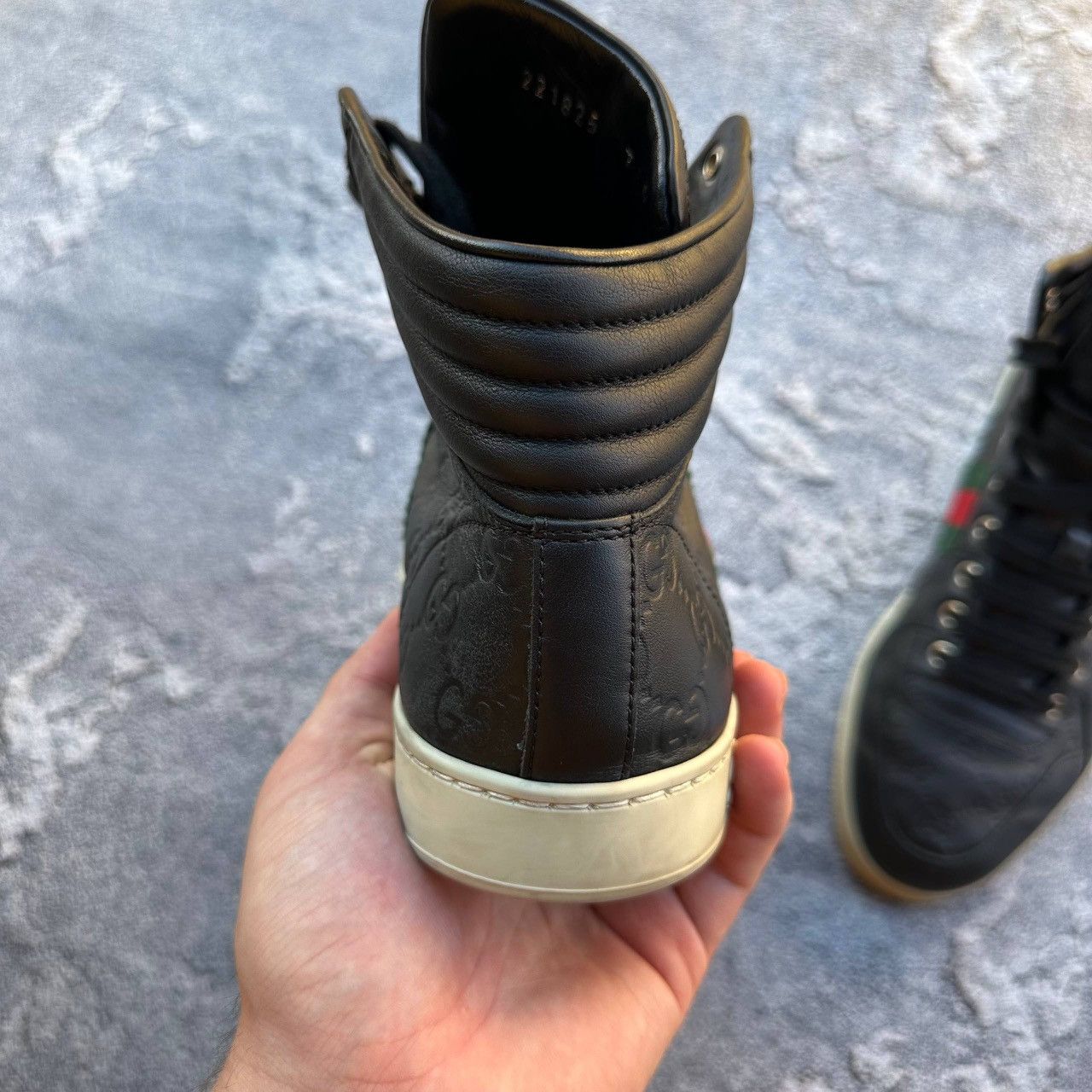 Gucci Gucci sneakers leather hi top Size US 7 / EU 40 - 4 Thumbnail