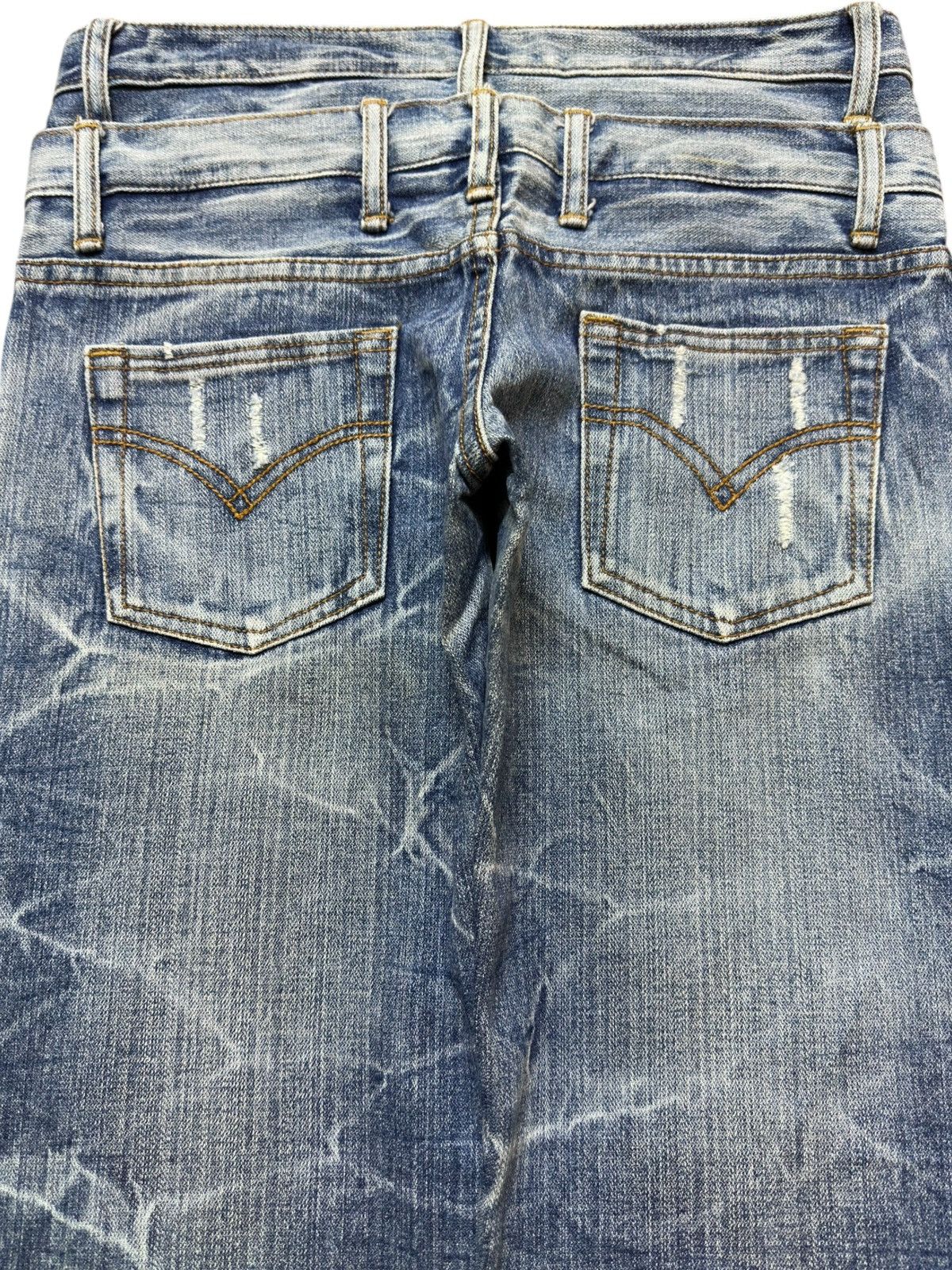 Junya Watanabe Vintage Antgauge Double Waist Honeycomb Denim Size US 30 / EU 46 - 6 Thumbnail