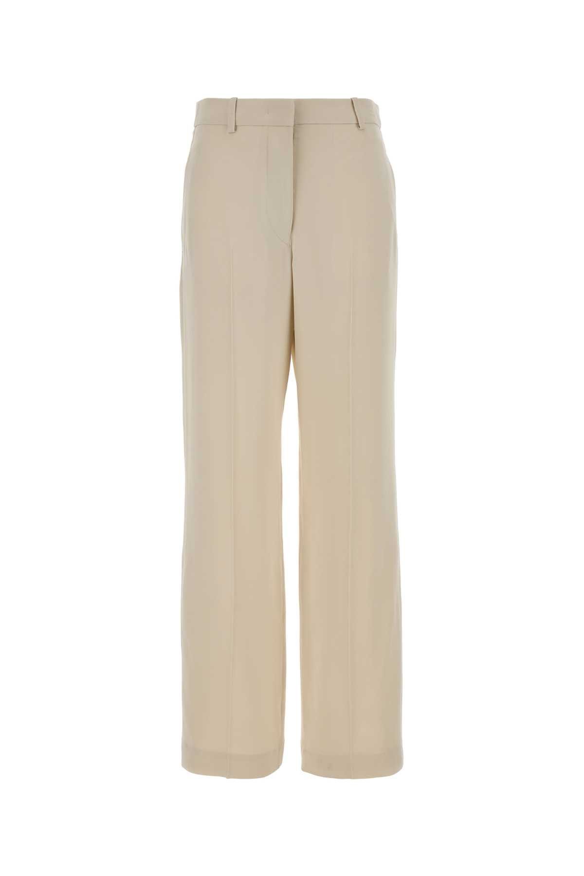 Isabel Marant Cream Crepe Noanda Palazzo Pant Size 27" / US 4 / IT 40 - 1 Thumbnail