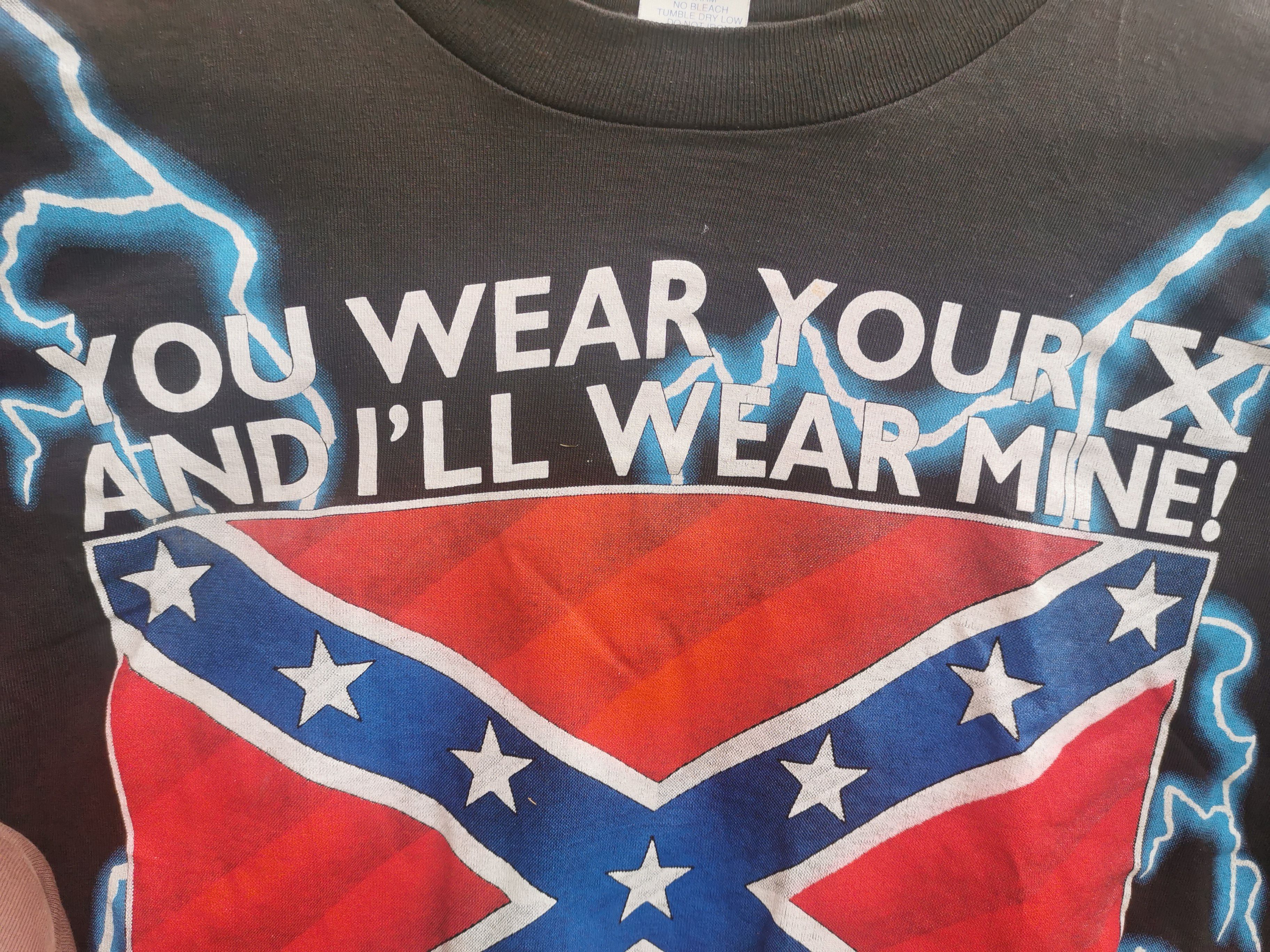 Vintage Vintage rare single stitch Confederate flag shirt/t shirt Size US M / EU 48-50 / 2 - 5 Thumbnail