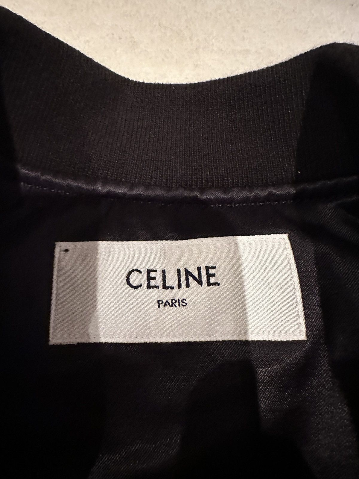Celine SS19 Celine $3450 Marclay bomber jacket Hedi Slimane black S Size US S / EU 44-46 / 1 - 22 Thumbnail