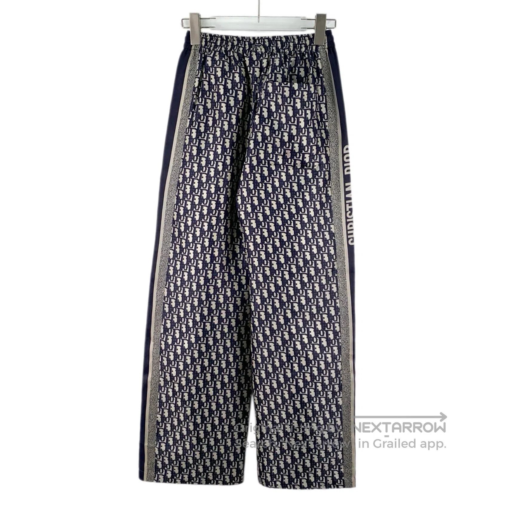 Dior Dior Dark blue logo jacquard full print mulberry silk casu Size US 32 / EU 48 - 2 Thumbnail