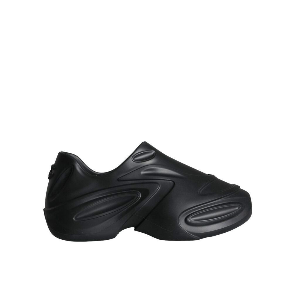 Dolce Gabbana Black Foiled Rubber Toy Low Top Sneakers Sho