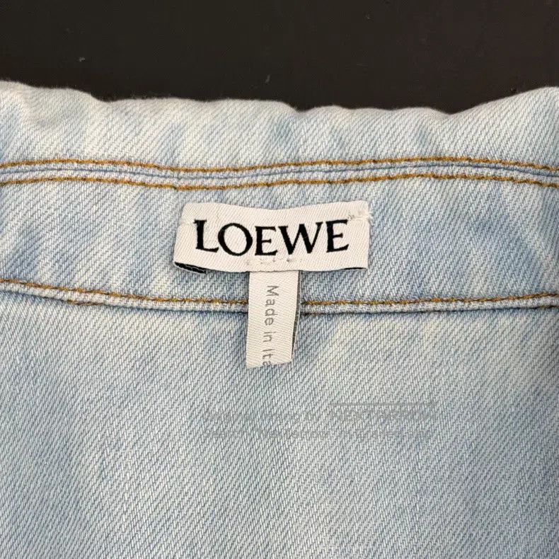 Loewe Loewe Light Blue Large Logo Denim Shirt Size XS / US 0-2 / IT 36-38 - 5 Thumbnail