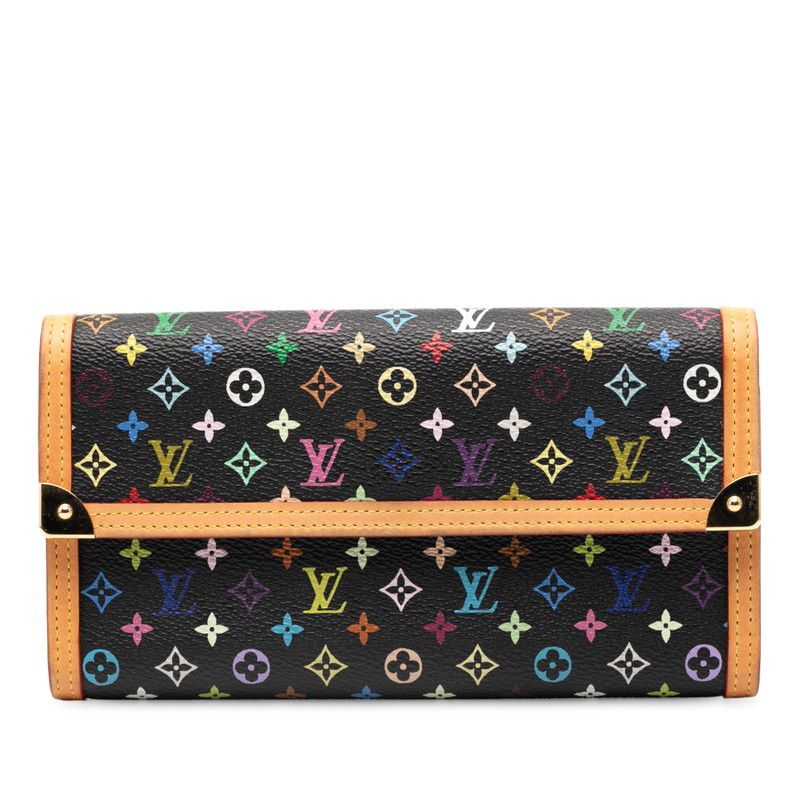 Louis Vuitton Louis Vuitton Porte Tresor International Monogram Multicolore Long Wallet Canvas Long Wallet M92658 DUTY FREE for USA