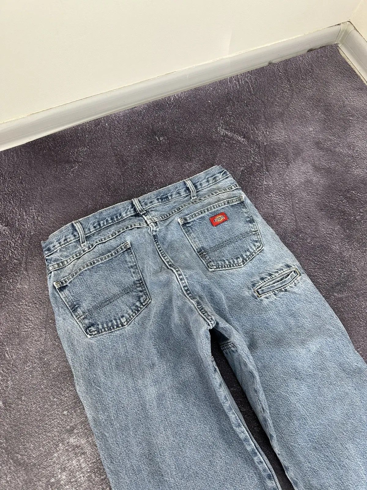 Dickies × Vintage Vintage Dickies Double Knee Denim Light Blue Work Hype Jeans Size US 36 / EU 52 - 6 Thumbnail