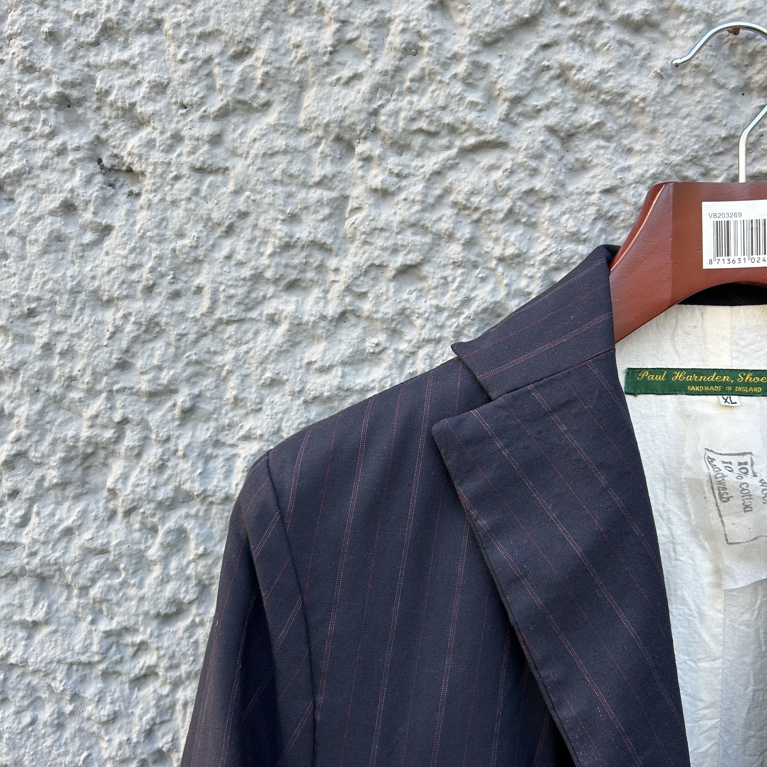 Paul Harnden Shoemakers Blue Pinstripe Blazer Jacket