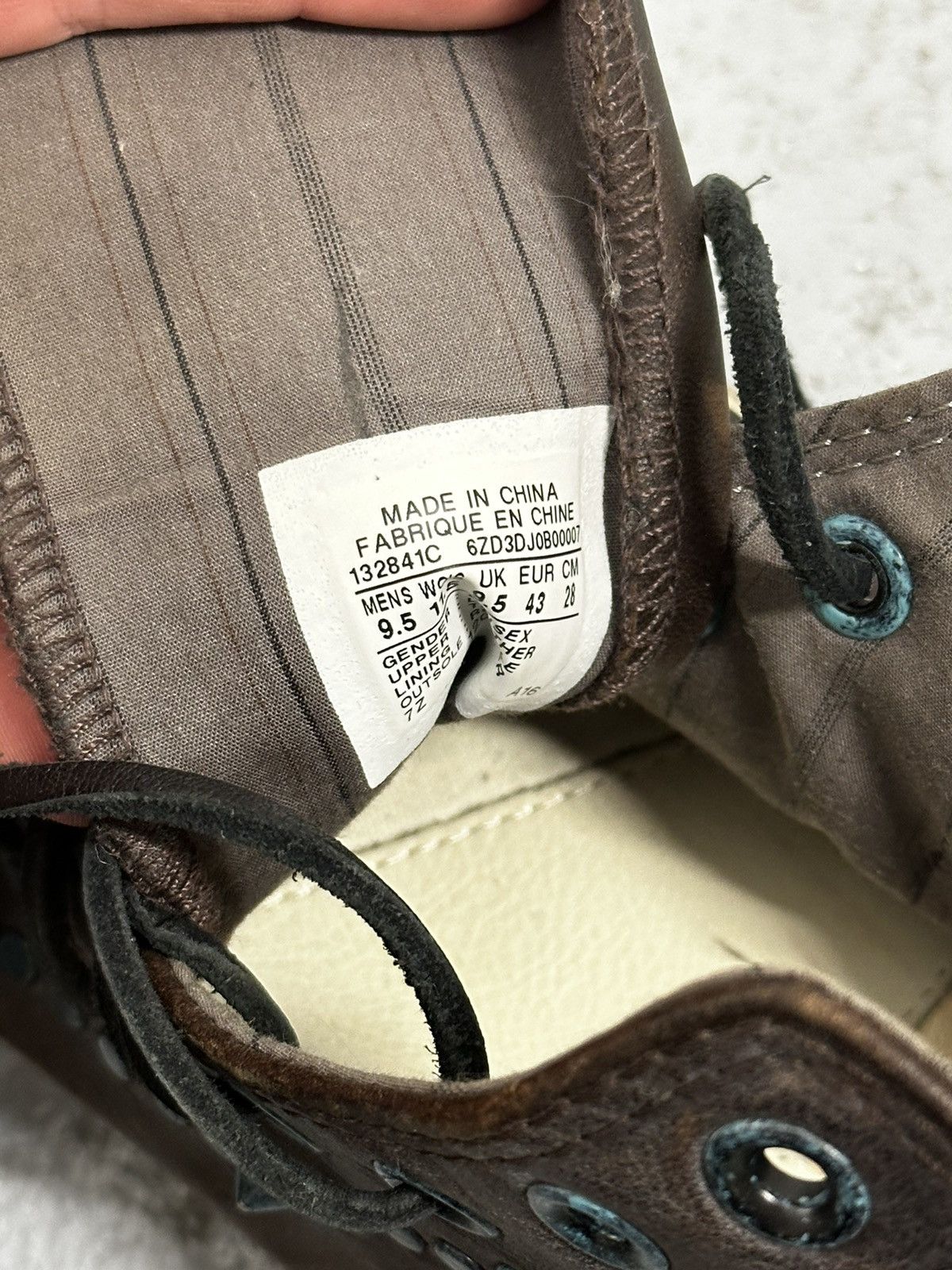 Converse × John Varvatos John Varvatos x Converse Studded Leather Sneakers Size US 9.5 / EU 42-43 - 12 Thumbnail