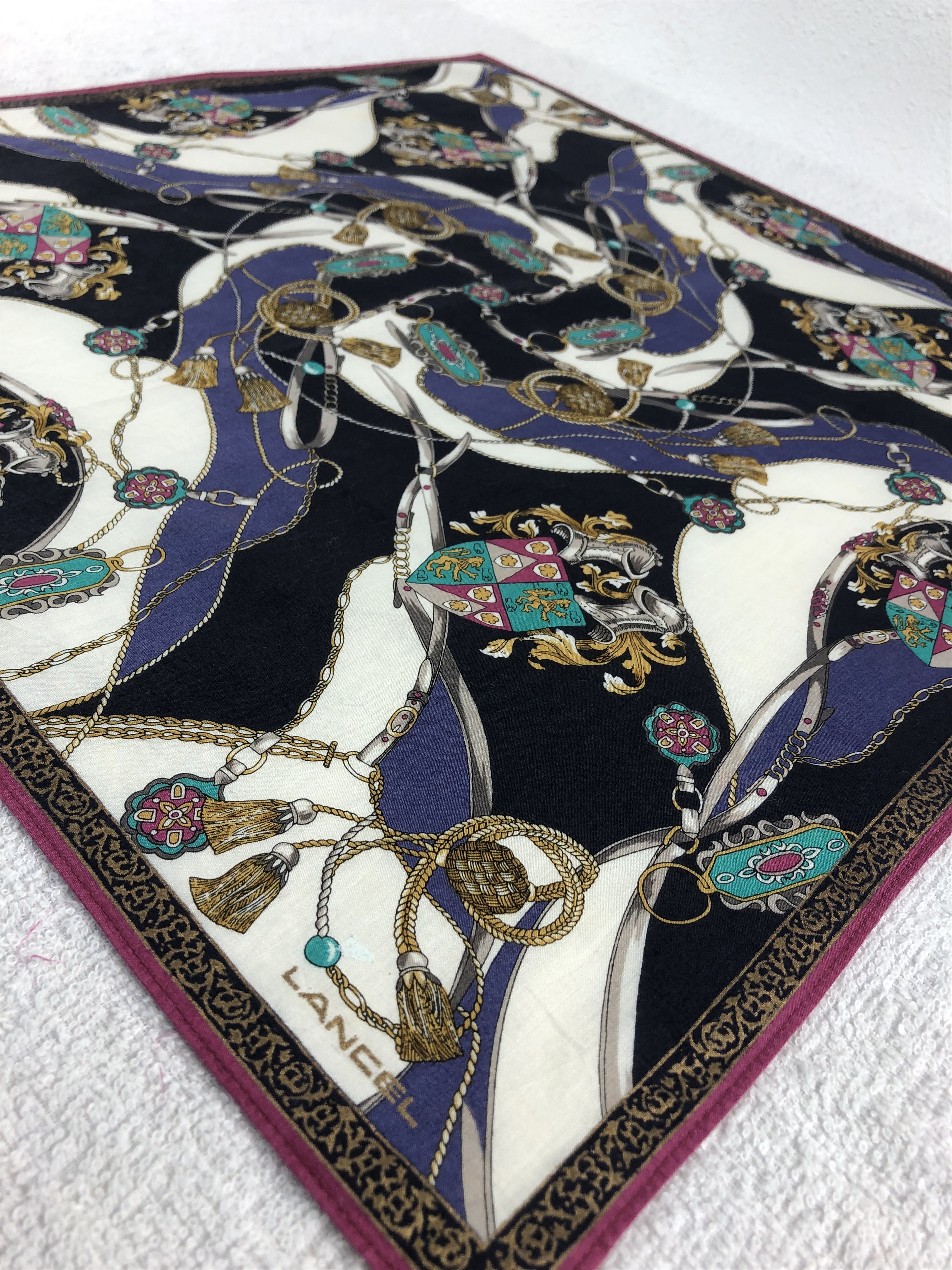Lancel Lancel Handkerchief / Bandana / Neckerchief C315 Size ONE SIZE - 4 Thumbnail
