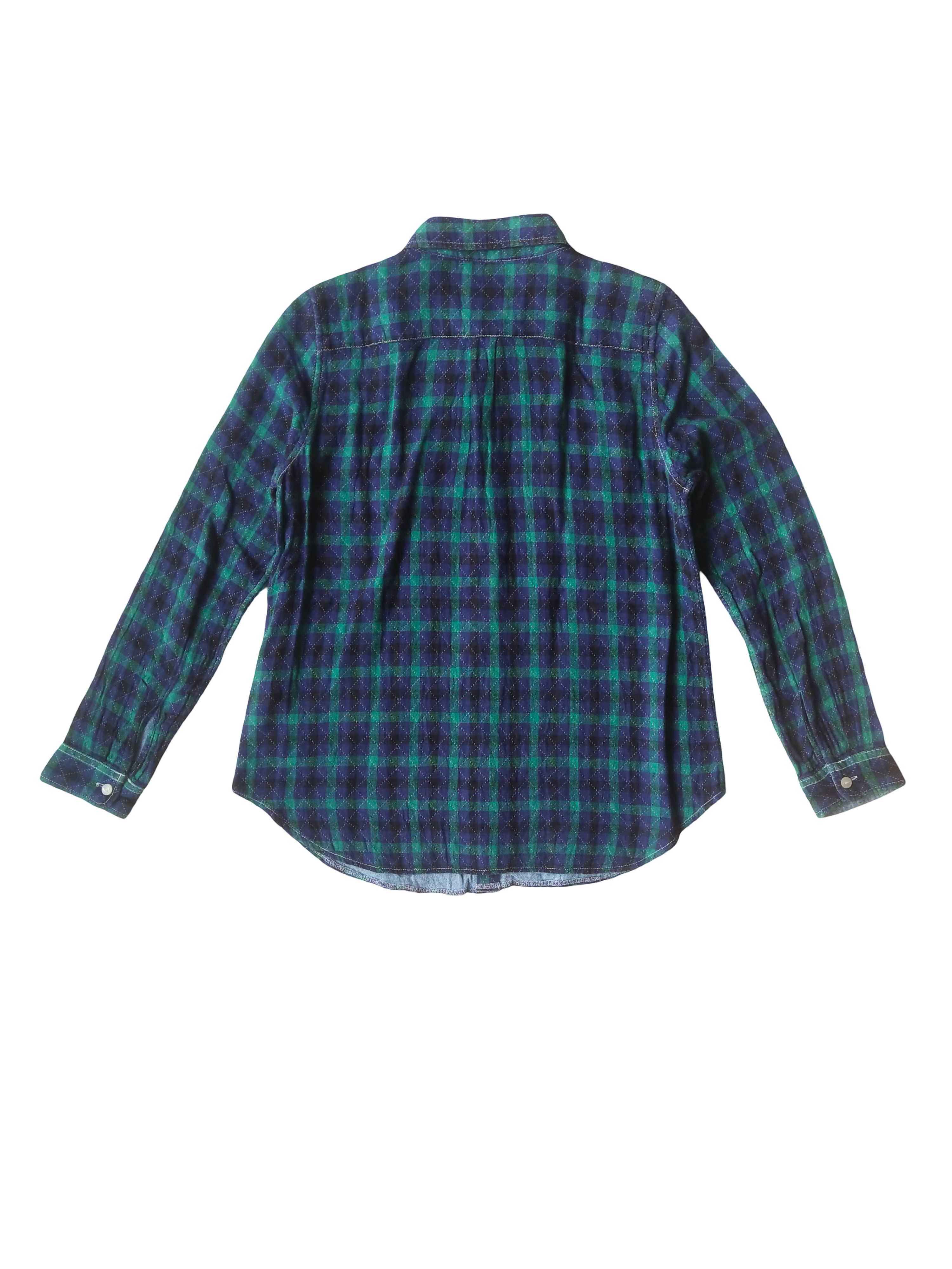 Beauty Beast Coen Japanese Brand Plaid Club Collar Shirt Size M / US 6-8 / IT 42-44 - 4 Thumbnail