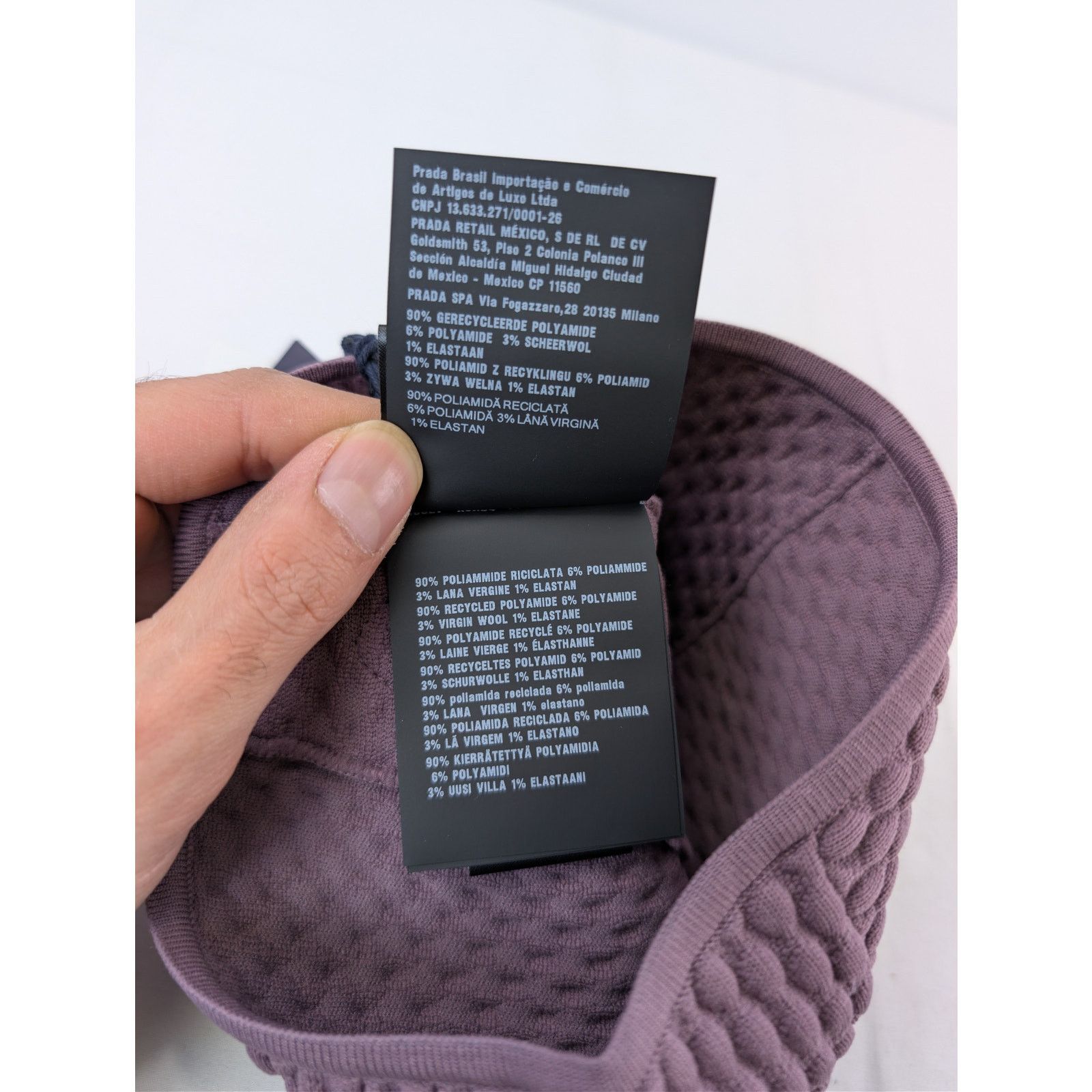 Prada o1rshd1 Size: L / Stretch Nylon Blend Beanie Cap / Hat Size ONE SIZE - 11 Thumbnail