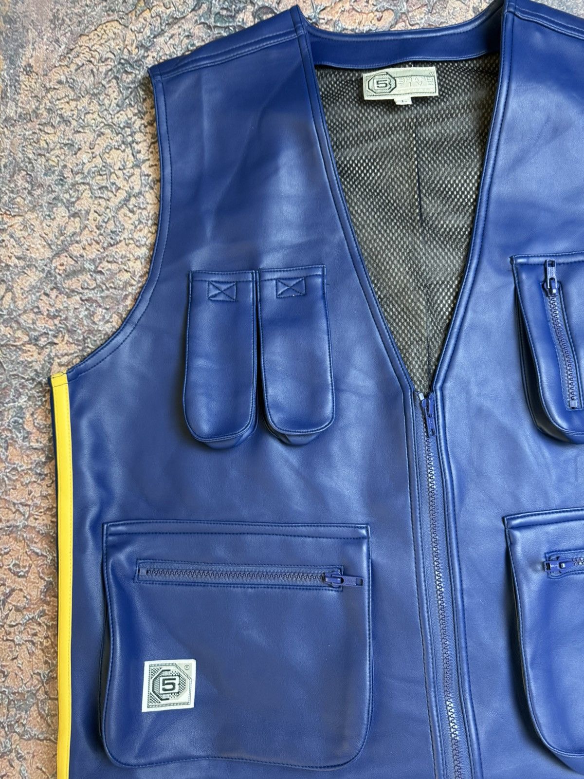 Leather Vintage Y2K Buffalo Leather Biker Vest Size US L / EU 52-54 / 3 - 6 Thumbnail