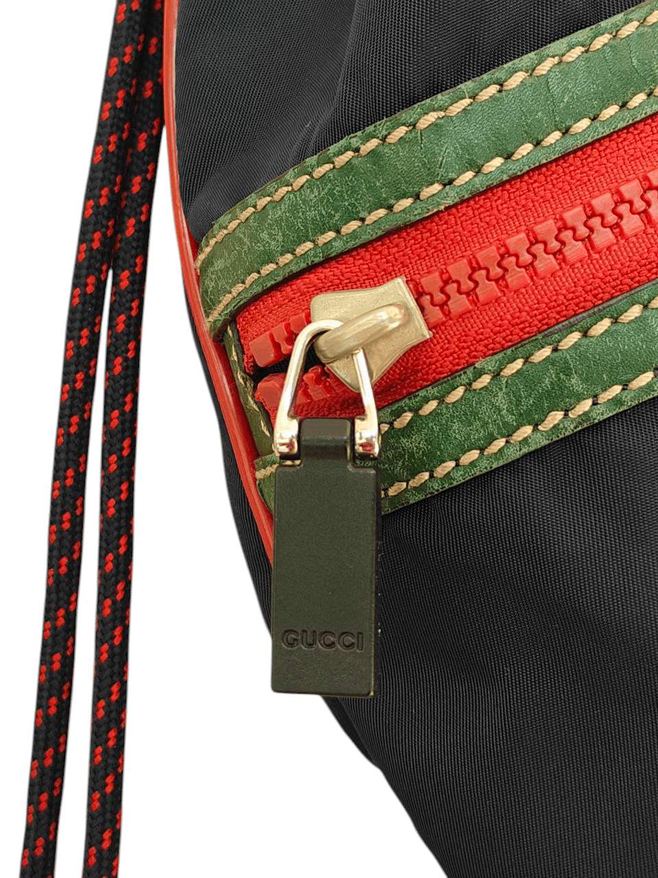 Gucci Gucci Drawstring Nylon Backpack Size ONE SIZE - 6 Thumbnail
