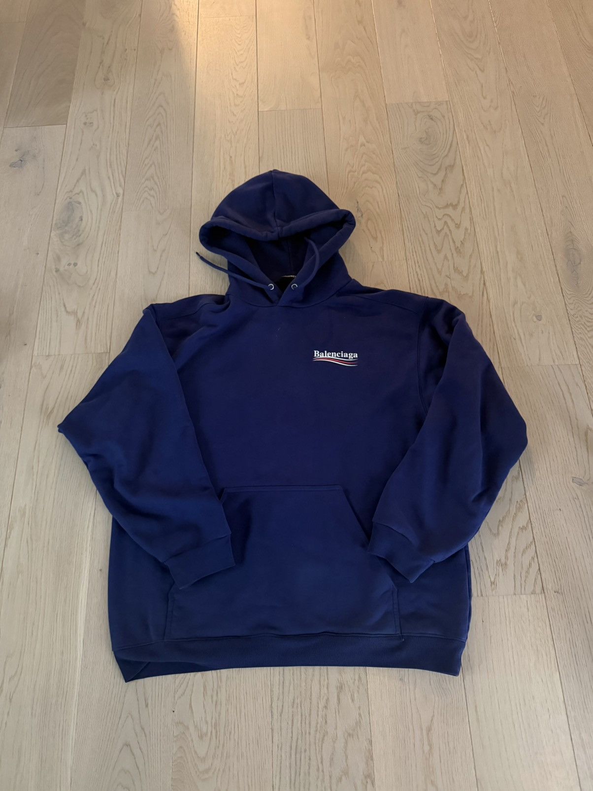 Balenciaga Political Campaign Hoodie Blue / Purple Edition