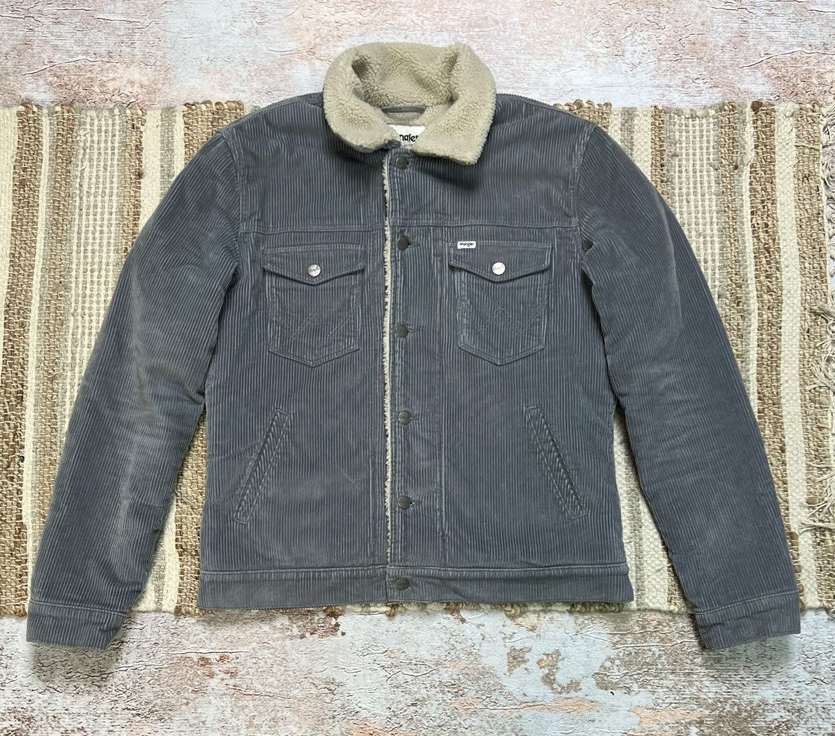 Vintage × Wrangler Wrangler vintage corduroy sherpa jacket Size US L / EU 52-54 / 3 - 1 Thumbnail