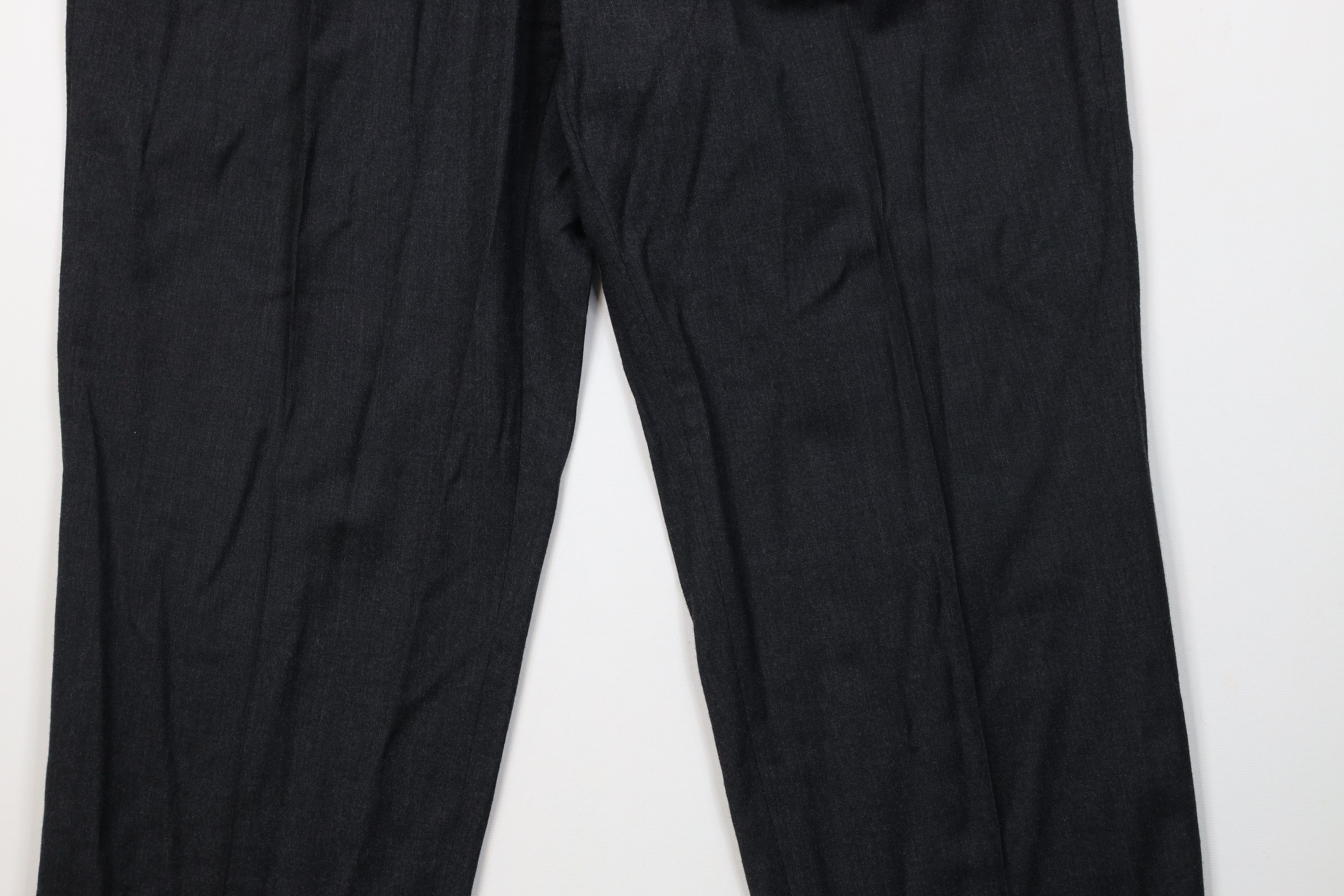 Lands' End Vintage 80s Lands End Wide Leg Chino Pants Charcoal Gray USA Size US 38 / EU 54 - 4 Thumbnail