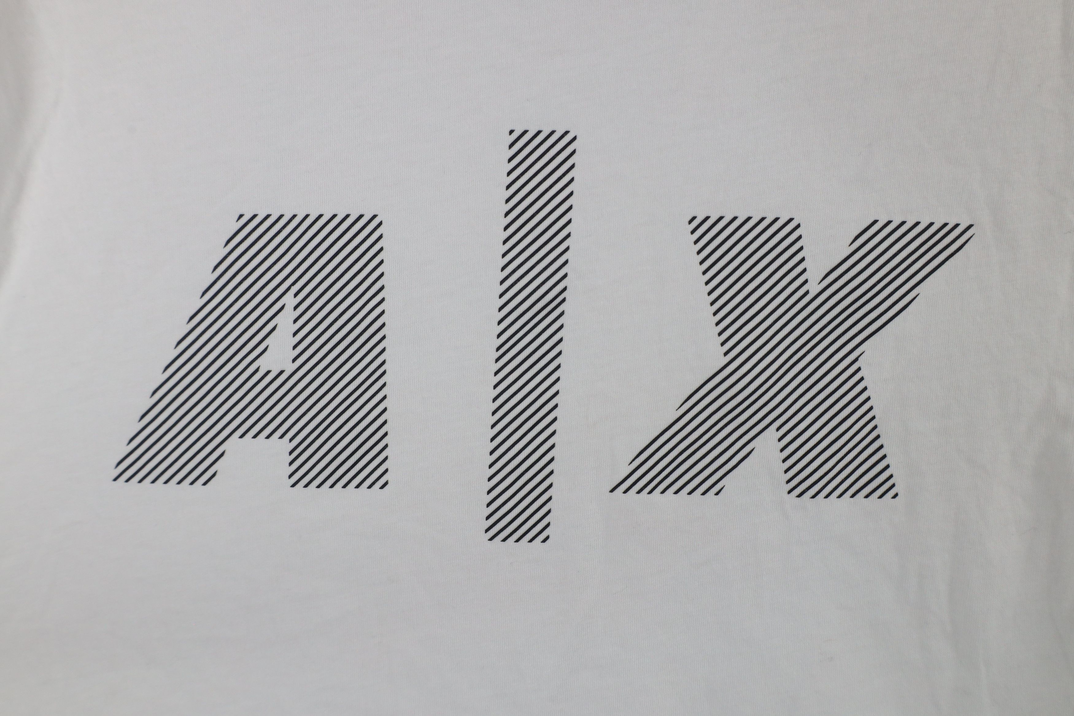 Armani Exchange × Vintage Armani Exchange Line Center Logo Short Sleeve T-Shirt White Size US S / EU 44-46 / 1 - 4 Thumbnail