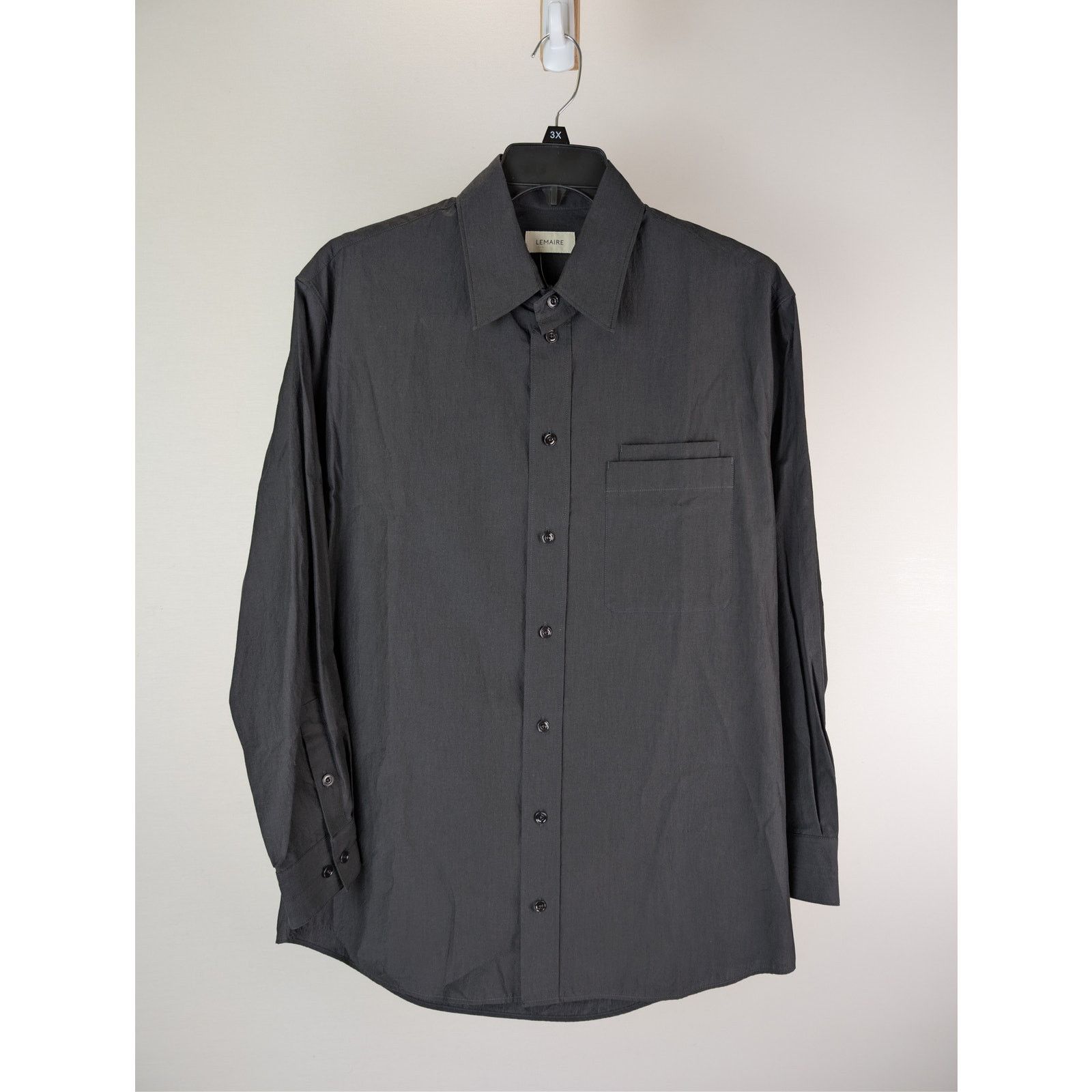 Lemaire o1rshd1 Double Pocket Button up Shirt in Black Size US XS / EU 42 / 0 - 1 Thumbnail
