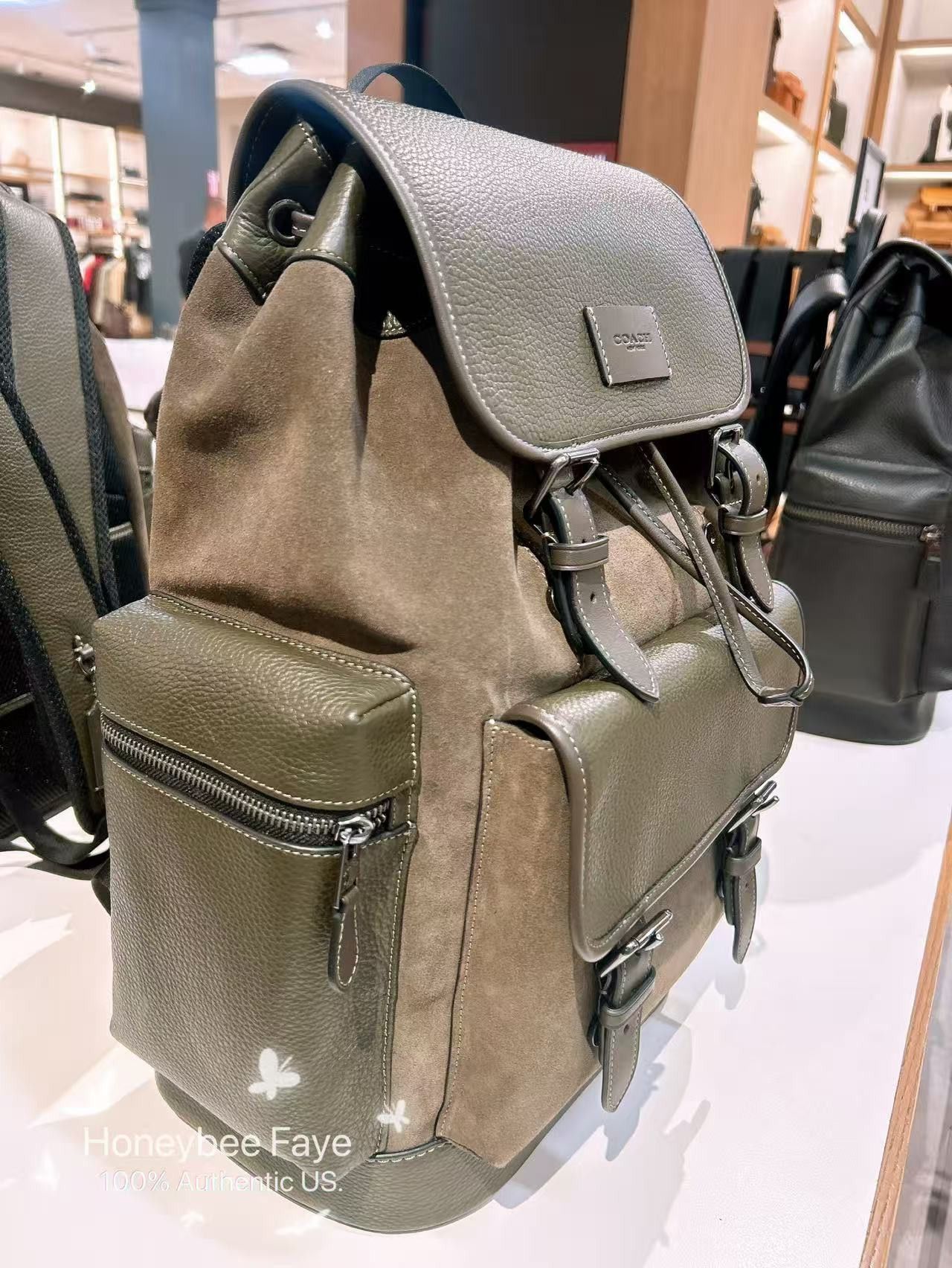 Coach NWT Coach MEN's Sprint Backpack CCG12 suede 2025 Fall🔥🔥 Size ONE SIZE - 3 Thumbnail