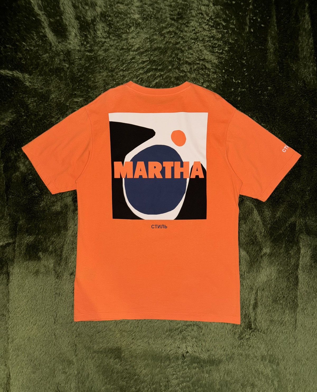 Heron Preston [M] Heron Preston “Martha” Graphic Loose Fit T-Shirt Orange Size US M / EU 48-50 / 2 - 8 Thumbnail