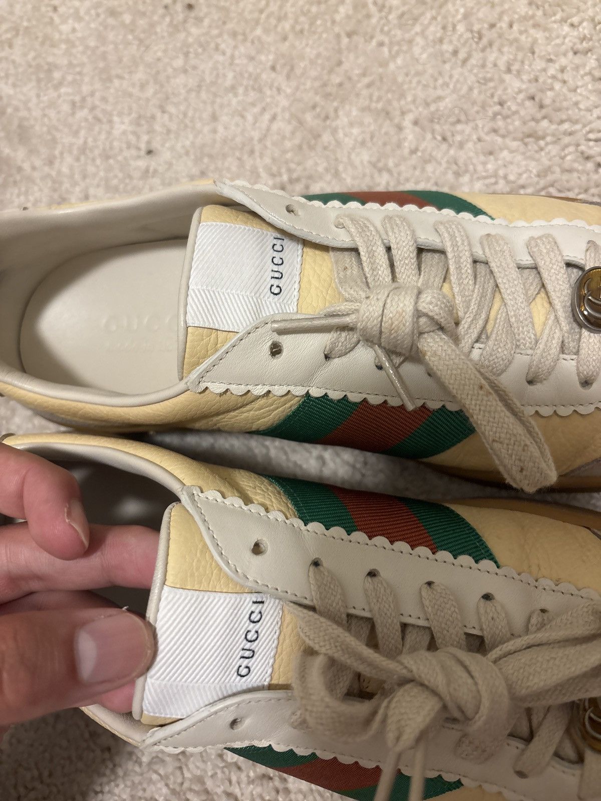 Gucci Gucci G74 ace Gucci size 9 fits 10-10.5 Size US 9 / EU 42 - 6 Thumbnail