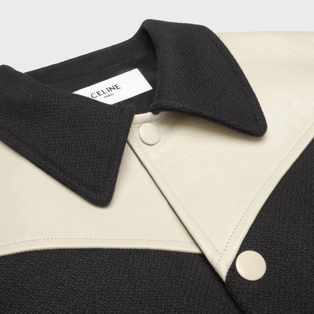 Celine × Hedi Slimane CELINE JACK TEDDY JACKET IN ARMORED WOOL BLACK 44 Size US S / EU 44-46 / 1 - 19 Thumbnail