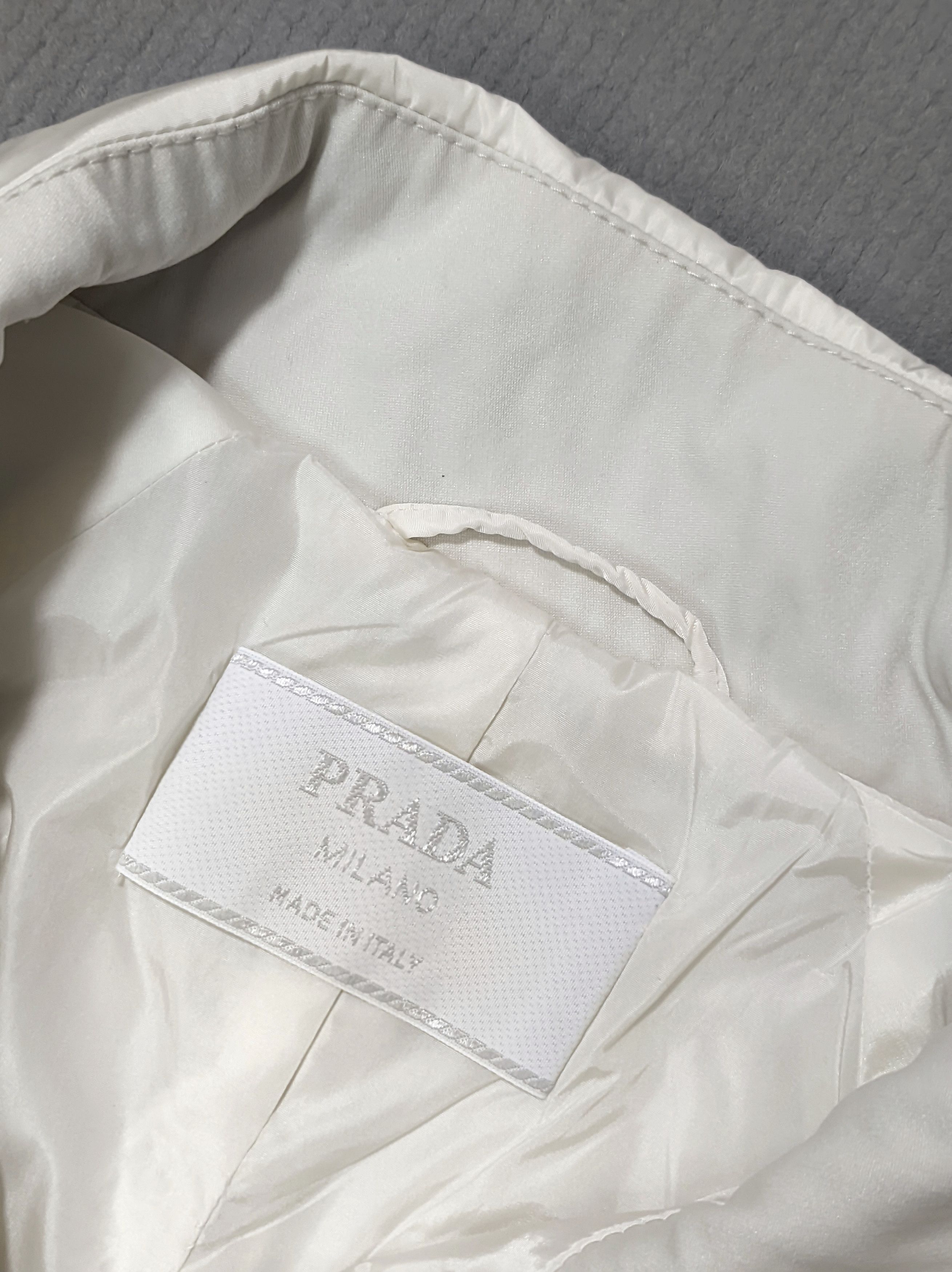Prada Prada White Womens Jacket Size S / US 4 / IT 40 - 2 Thumbnail
