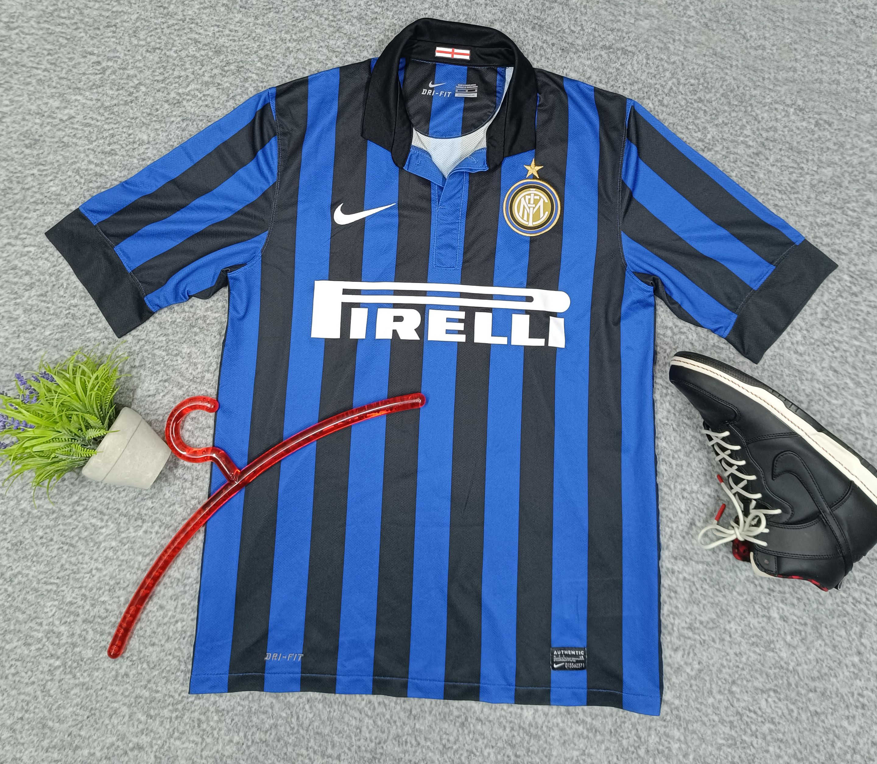 Nike Inter Milan Shirt 2011 2012 Blue Home Nike Football Soccer Size US M / EU 48-50 / 2 - 1 Thumbnail