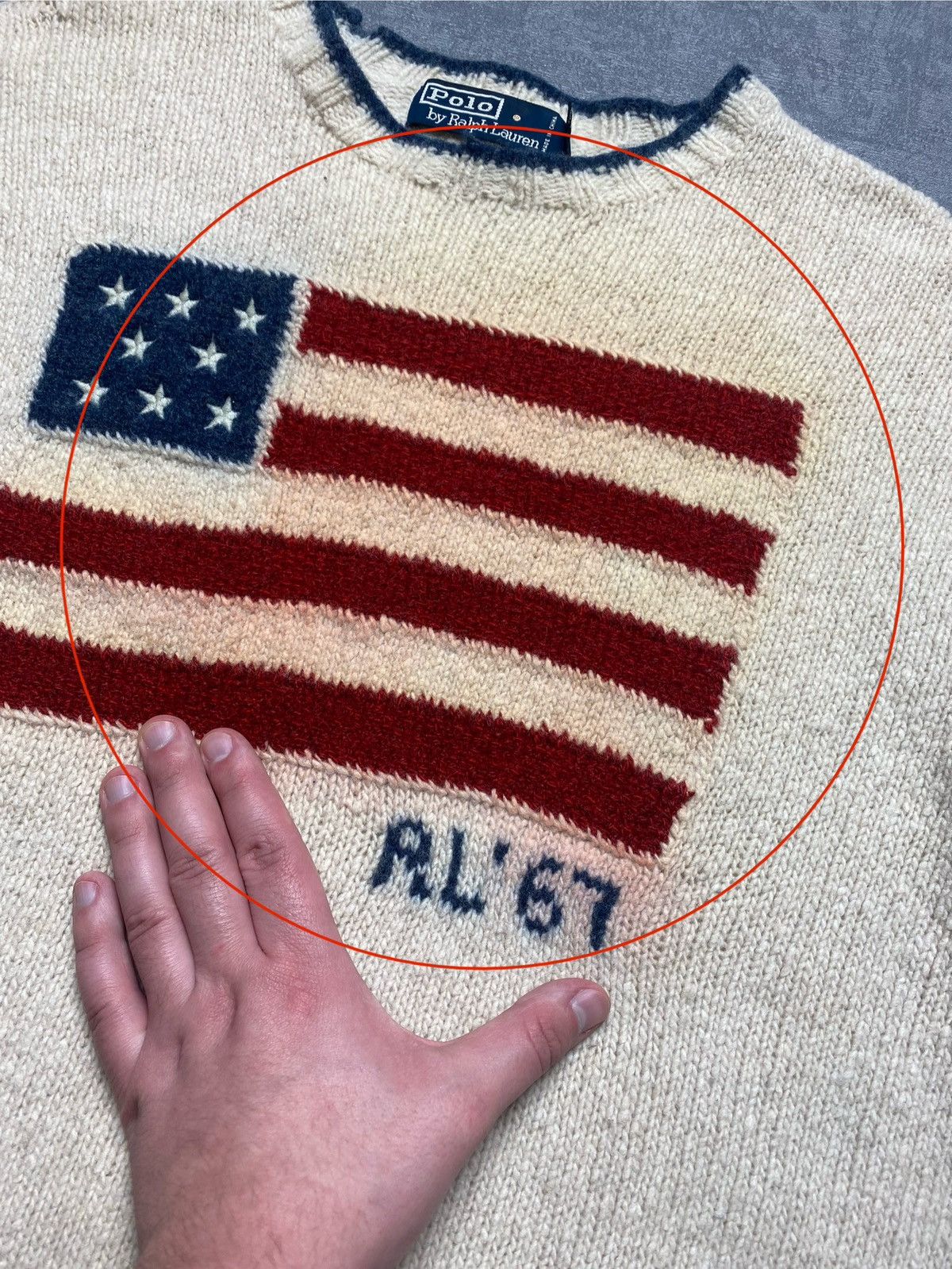 Ralph Lauren Vintage 67 Polo Ralph Lauren Sweater Wool Flag Knit Rare Size US M / EU 48-50 / 2 - 6 Thumbnail