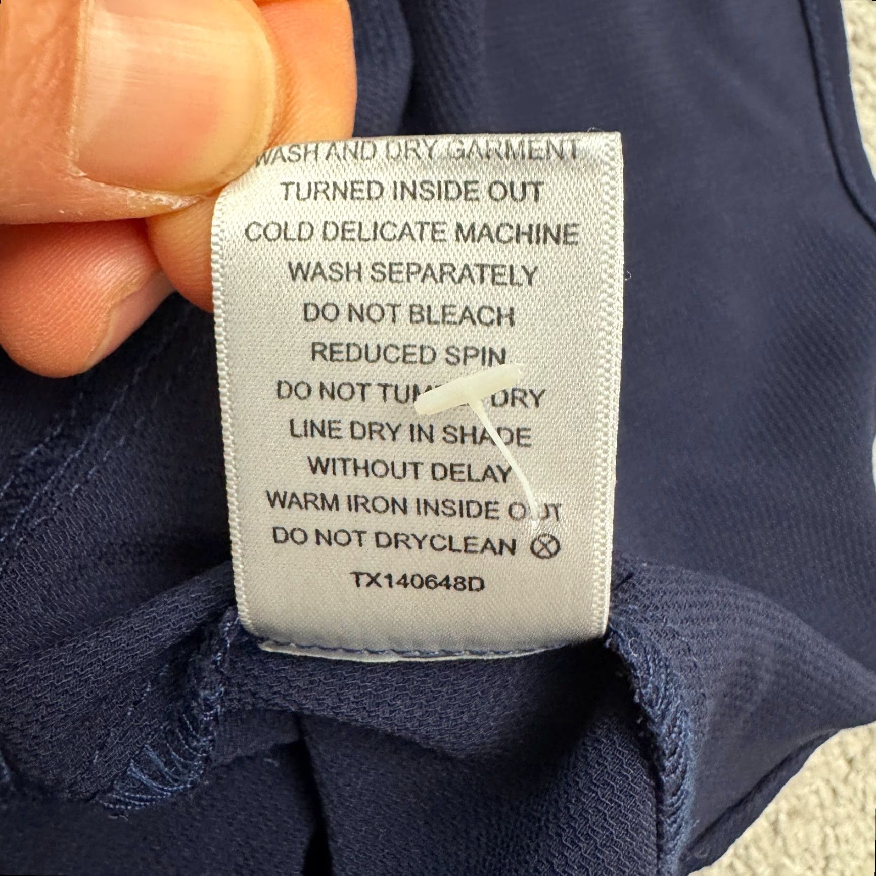 Vintage The Fifth Label Dress Womens Mini Shift Ruffle Hem Navy Blue Polyester Short Sleeve Round Neck Casual Workwear Summer 2024 Womens Size M / US 6-8 / IT 42-44 - 7 Thumbnail