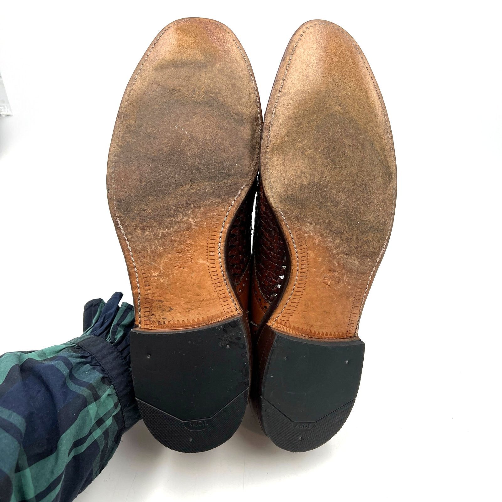 Allen Edmonds Allen Edmonds Sanford Leather Lace Ups In Oak Brown Size US 12 / EU 45 - 11 Thumbnail