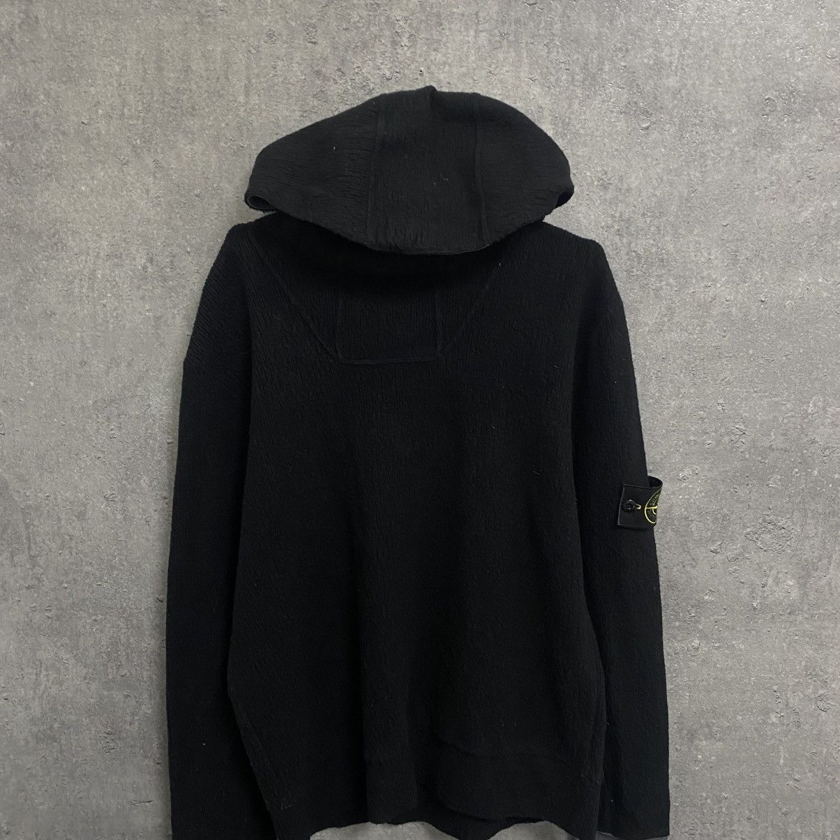 Stone Island Vintage 90s Stone Island Wool Hoodie Sweater Y2k Size US L / EU 52-54 / 3 - 4 Thumbnail