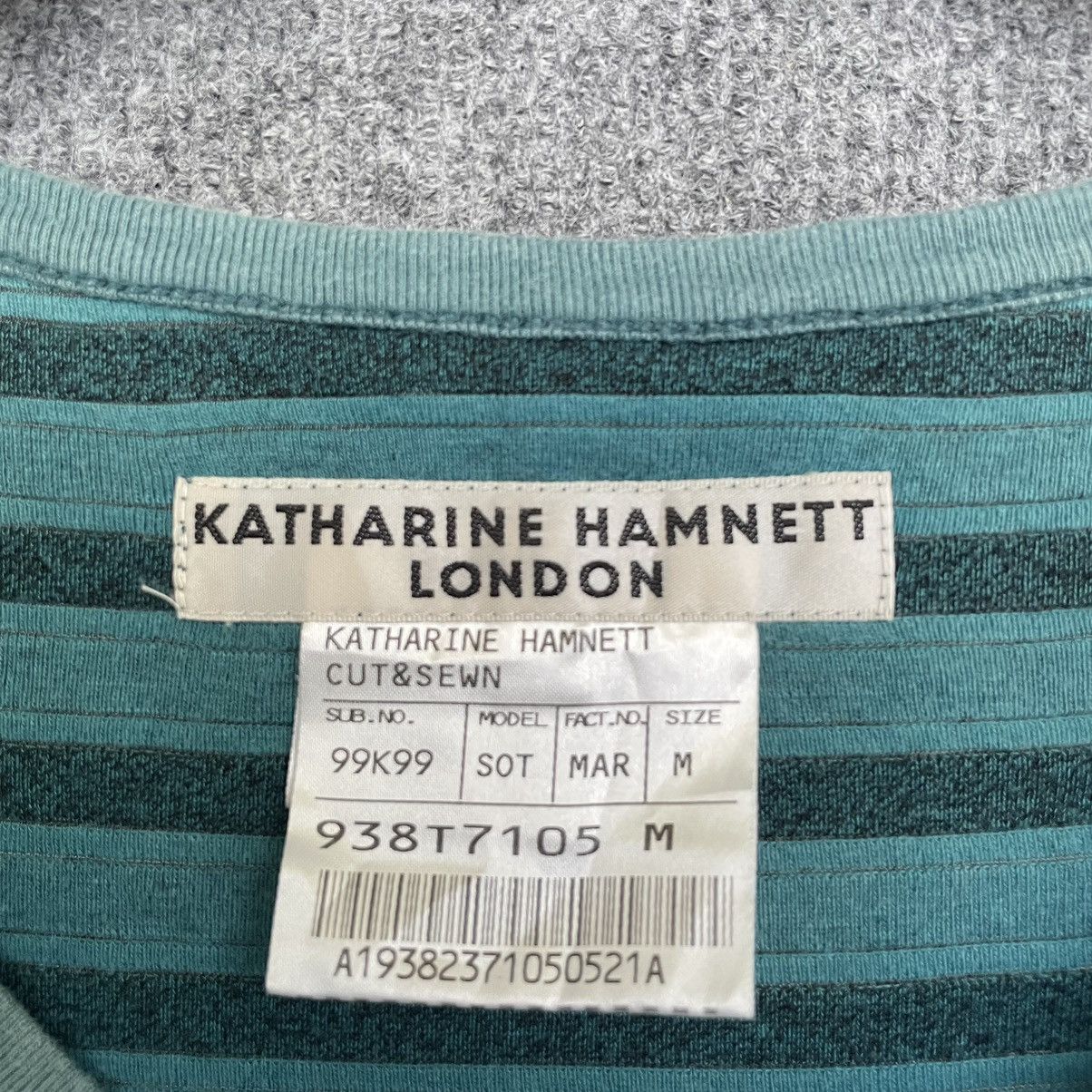 Katharine Hamnett London KHL Stripes Seditionaries Punk Cyber Gothic T Shirt Size US S / EU 44-46 / 1 - 2 Thumbnail