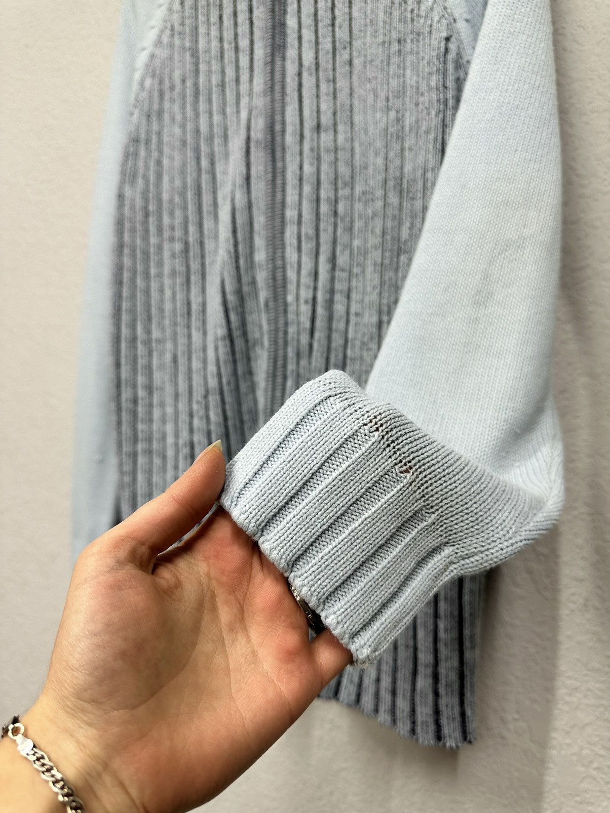 14th Addiction Vintage Diesel Style Sweater Gothic AvantGarde Stripped LGB Size US L / EU 52-54 / 3 - 5 Thumbnail