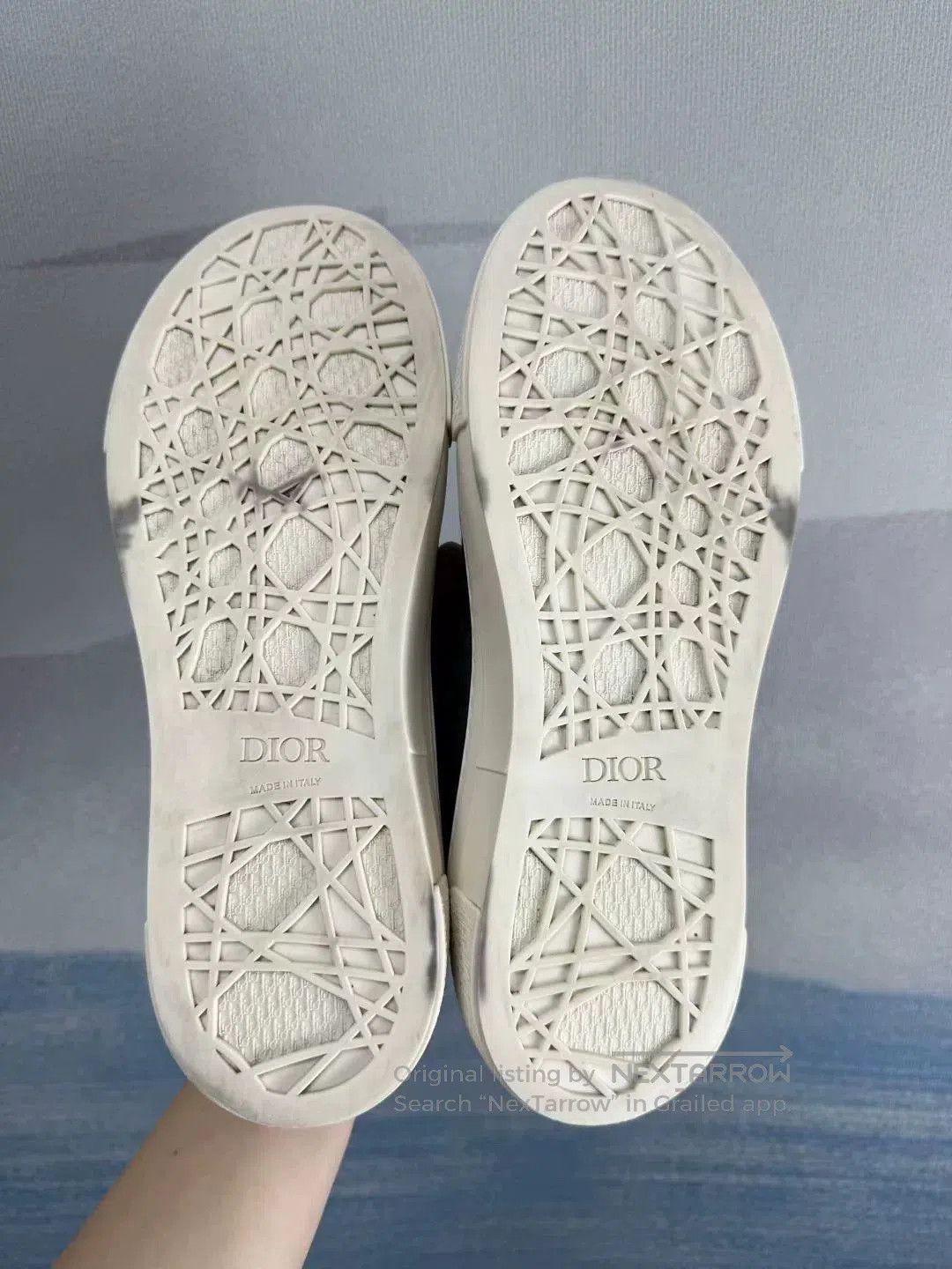 Dior dior x denim tears blue printed sneakers. Size US 8.5 / EU 41-42 - 5 Thumbnail
