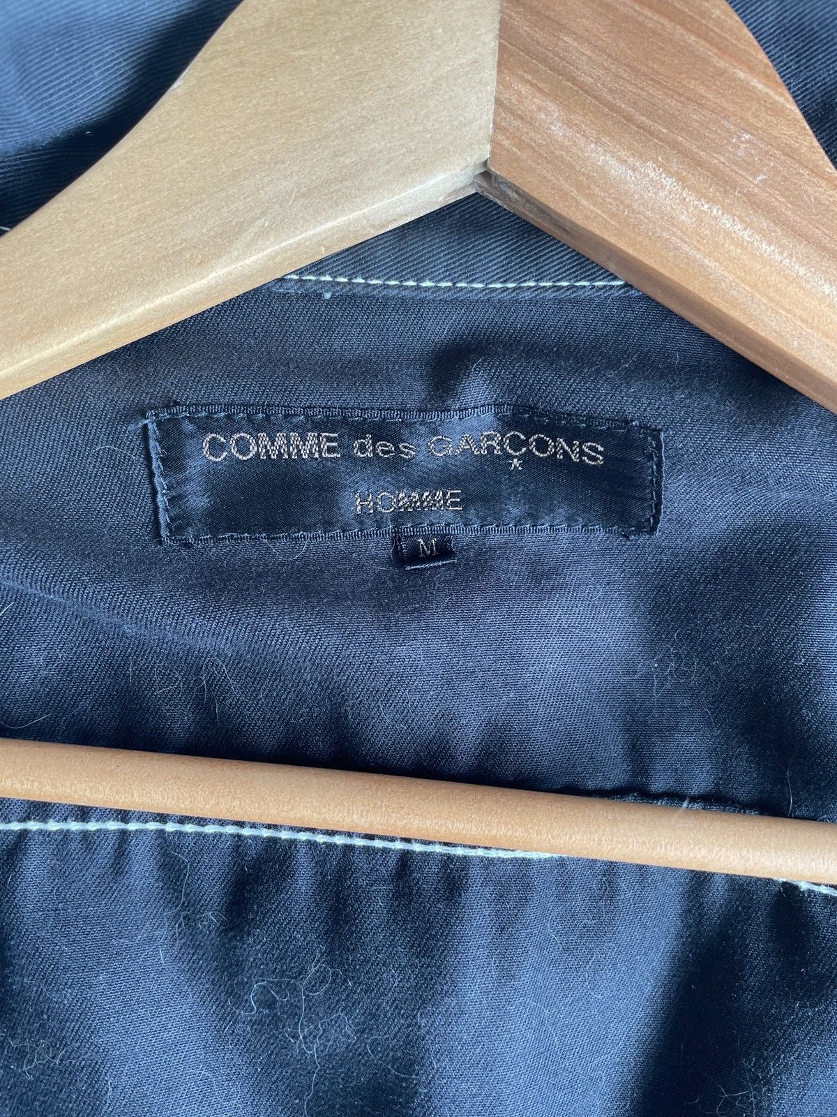 Comme des Garcons Homme = last drop = contrast stitching denim jacket Size US M / EU 48-50 / 2 - 12 Thumbnail